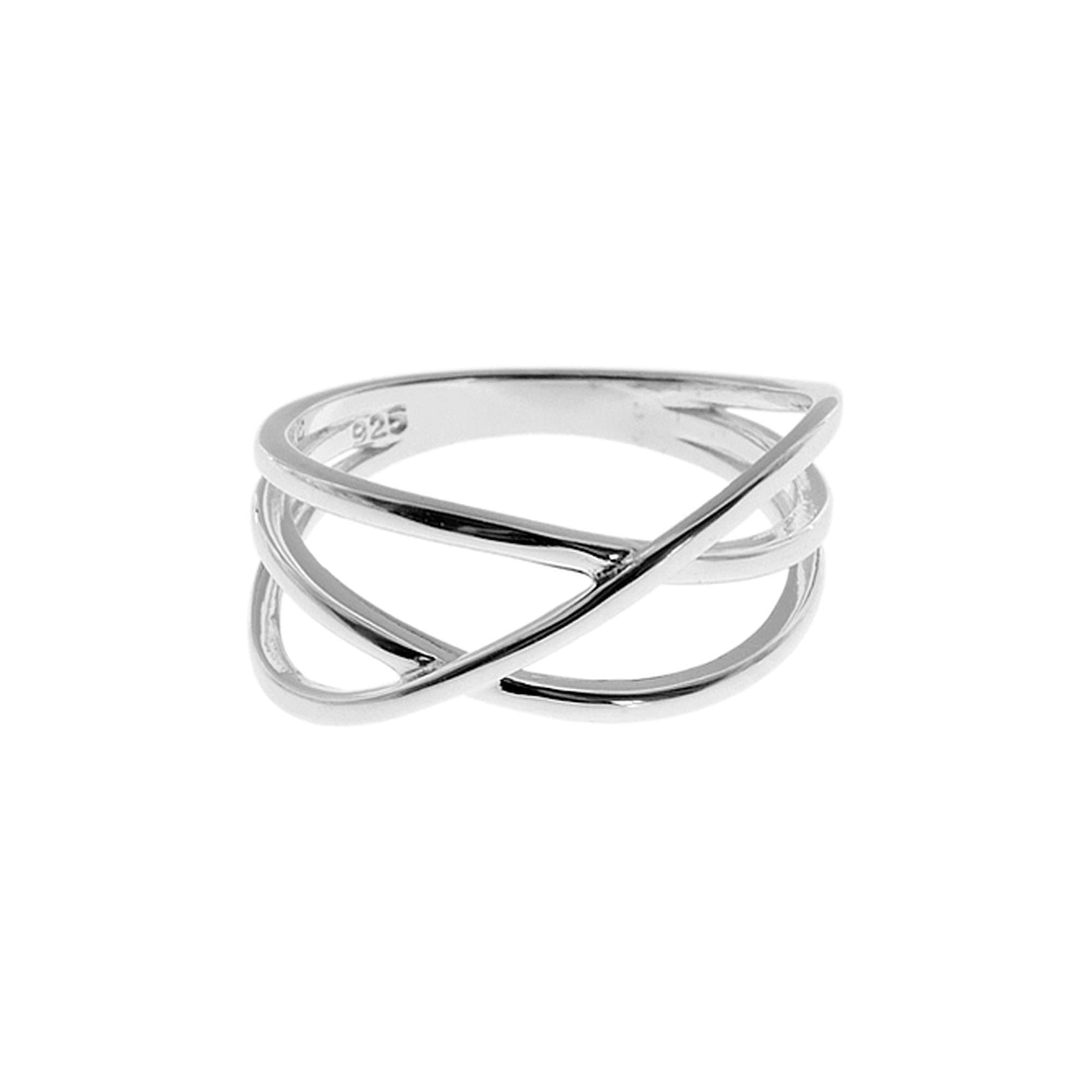Elouise crossover wide ring