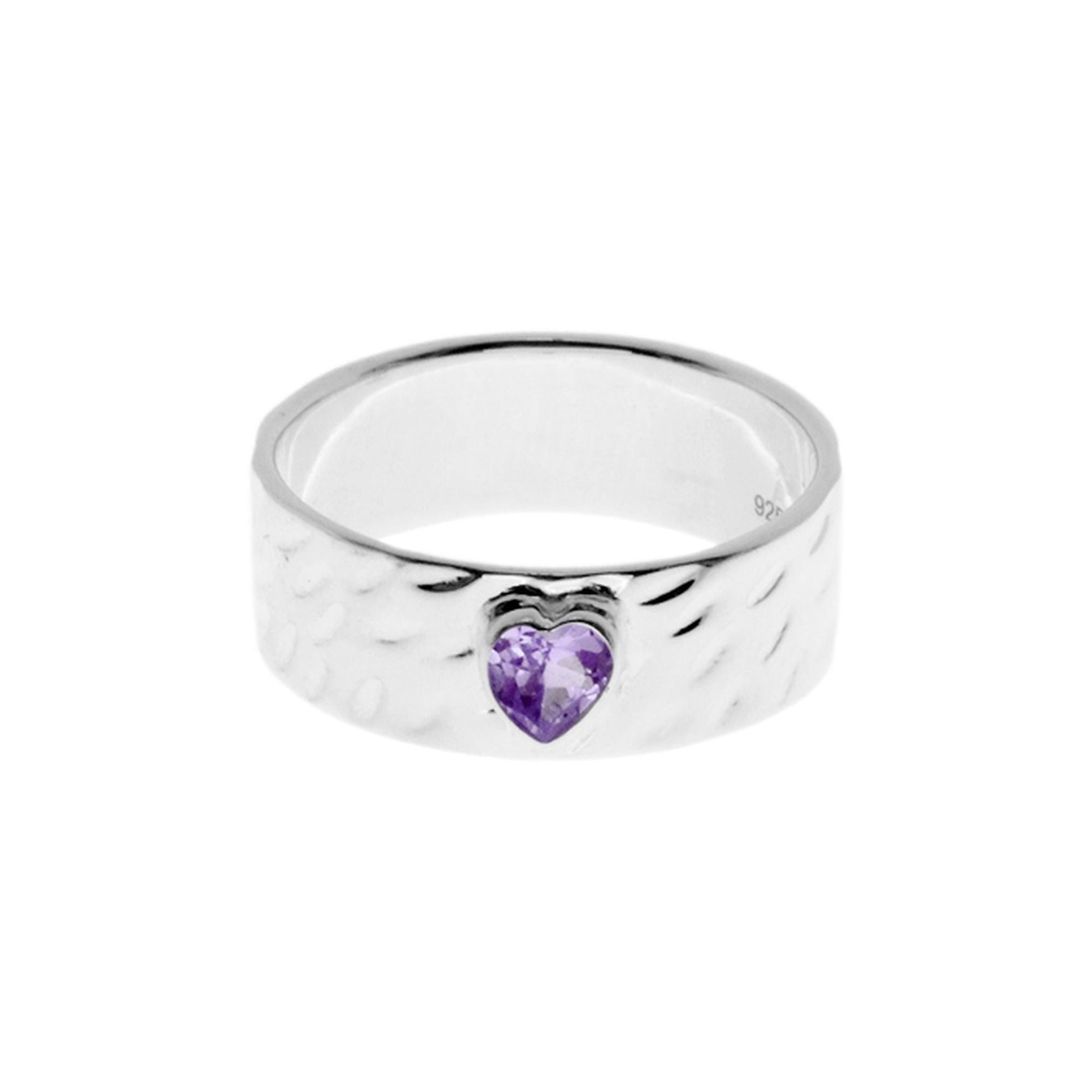 Lexi amethyst heart band