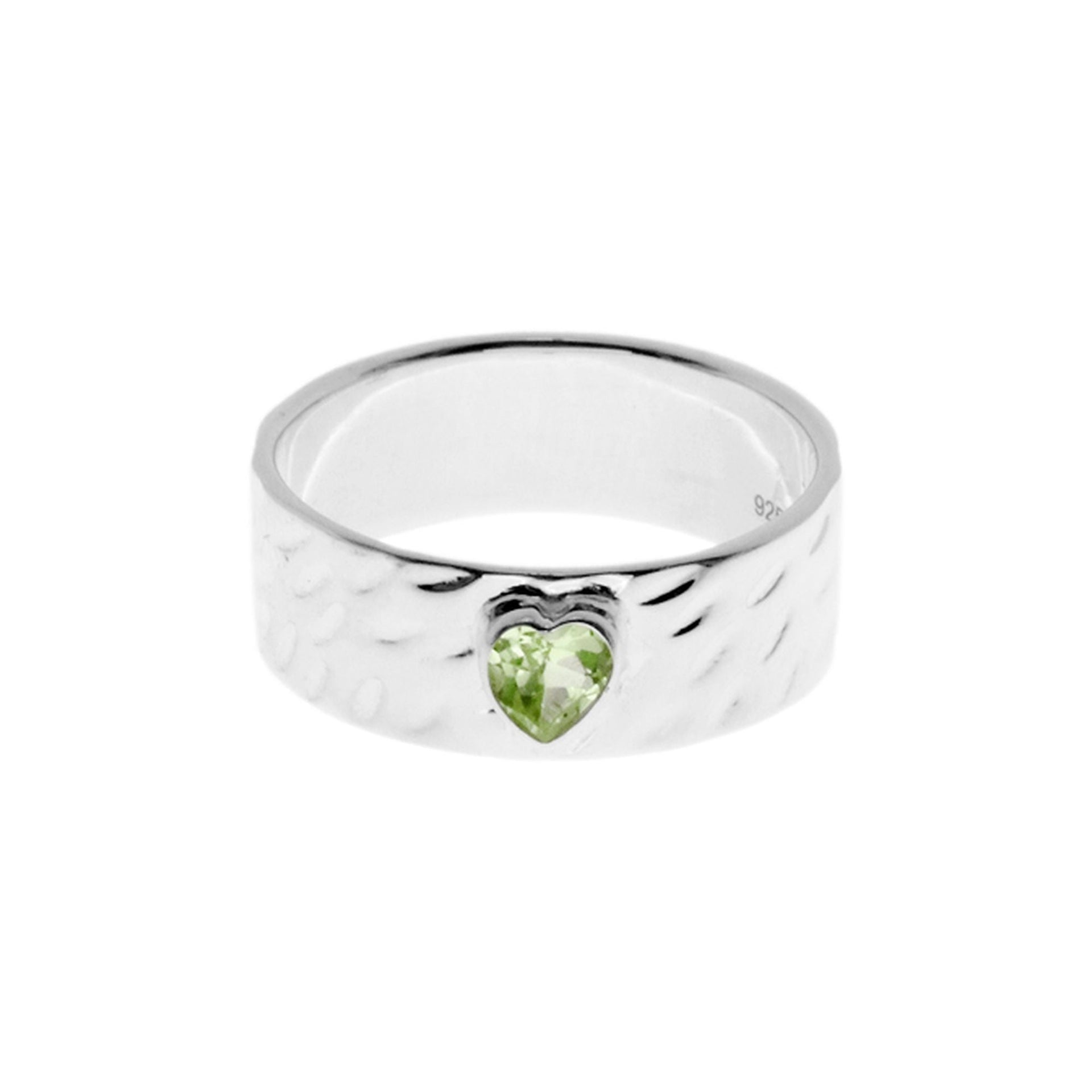 Lexi peridot heart band