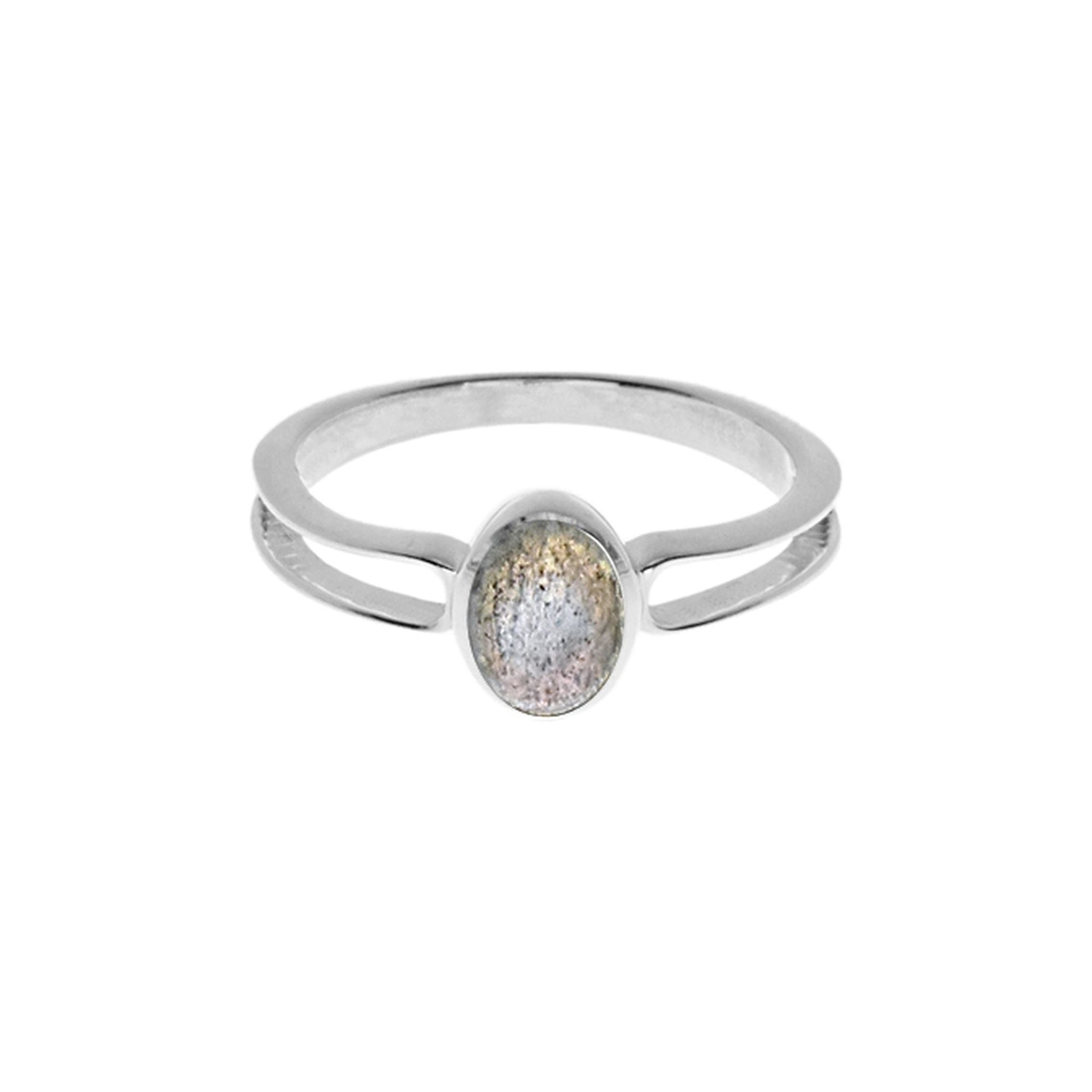 Bridget split ring with labradorite