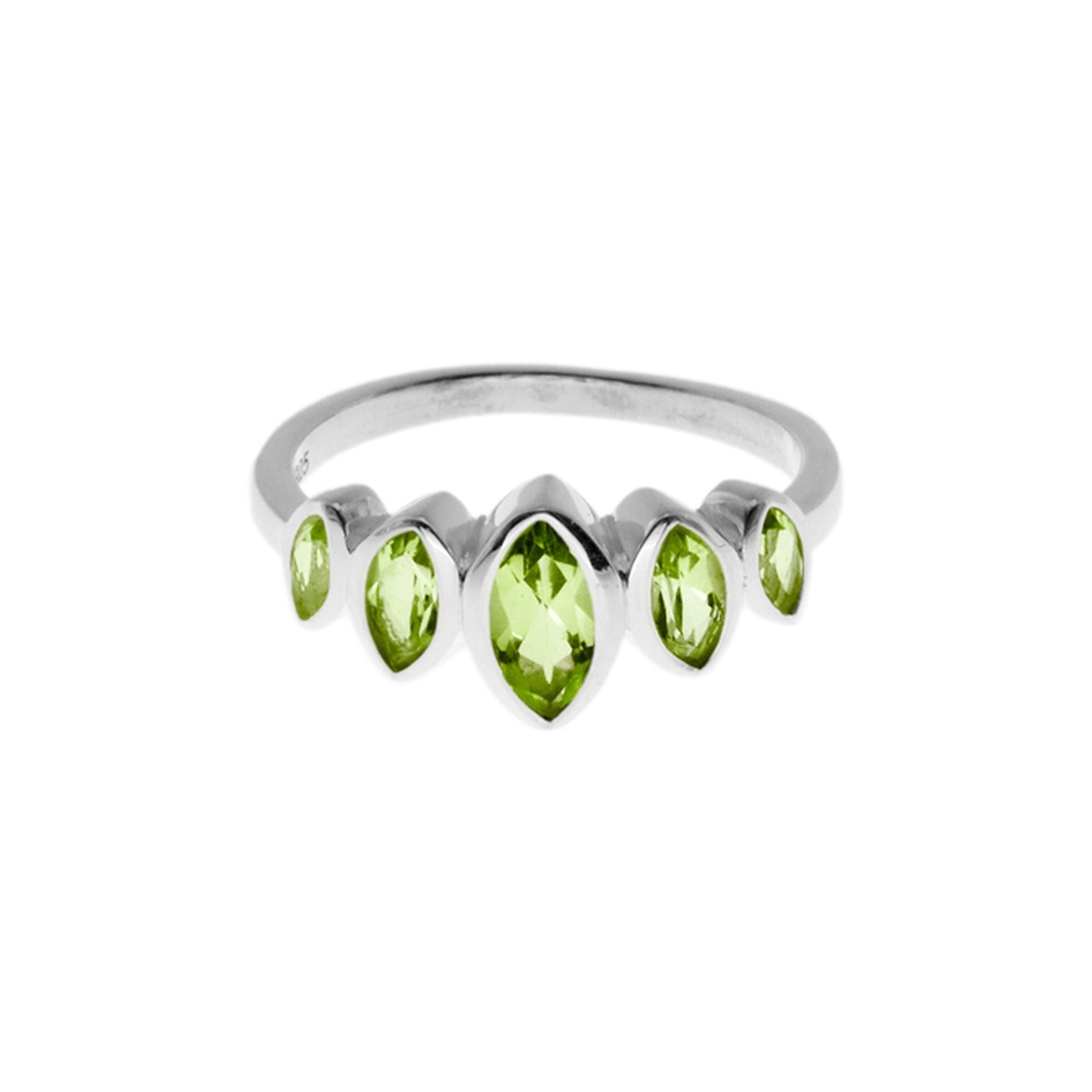 Samira peridot multi marquis ring