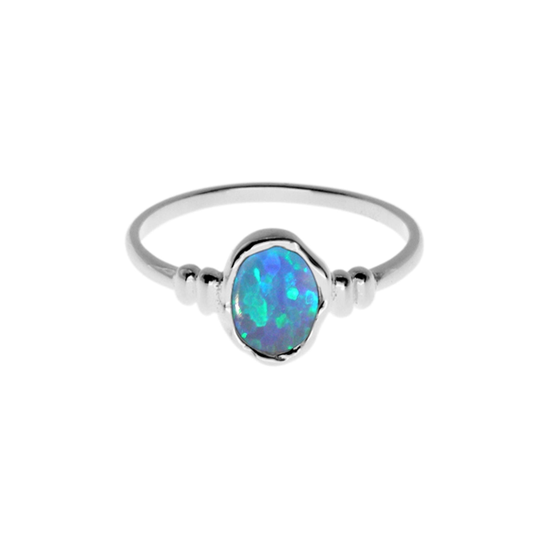 Angelica organic blue opalique ring