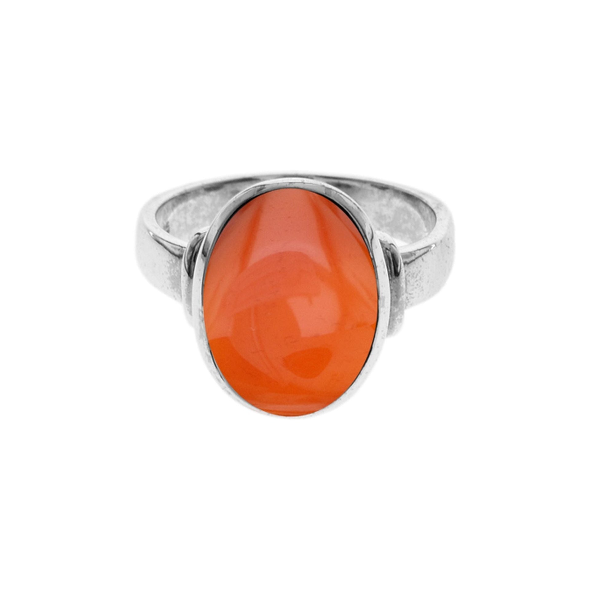 Samira oval carnelian with shoulder detail ring