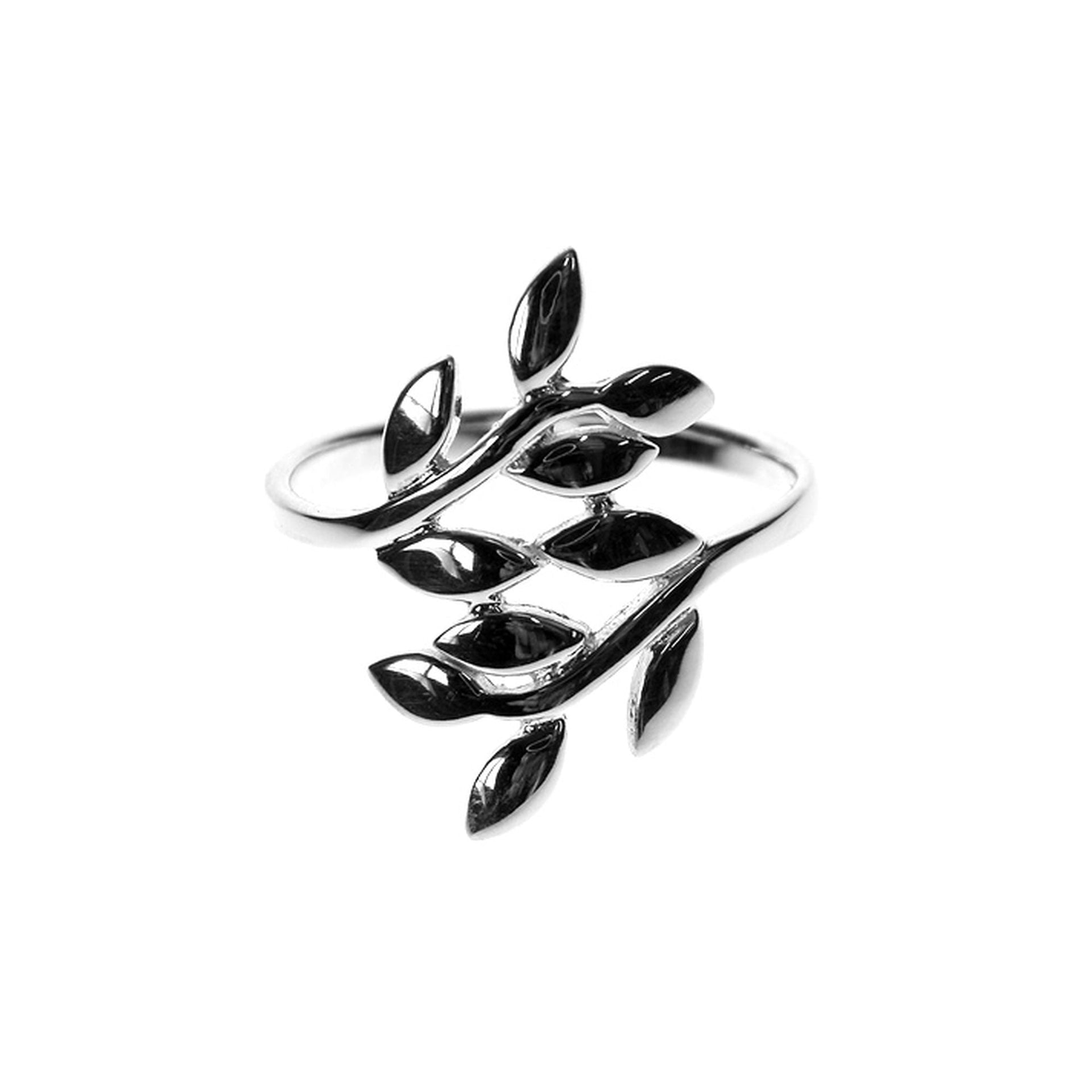 Cora open style leaf ring