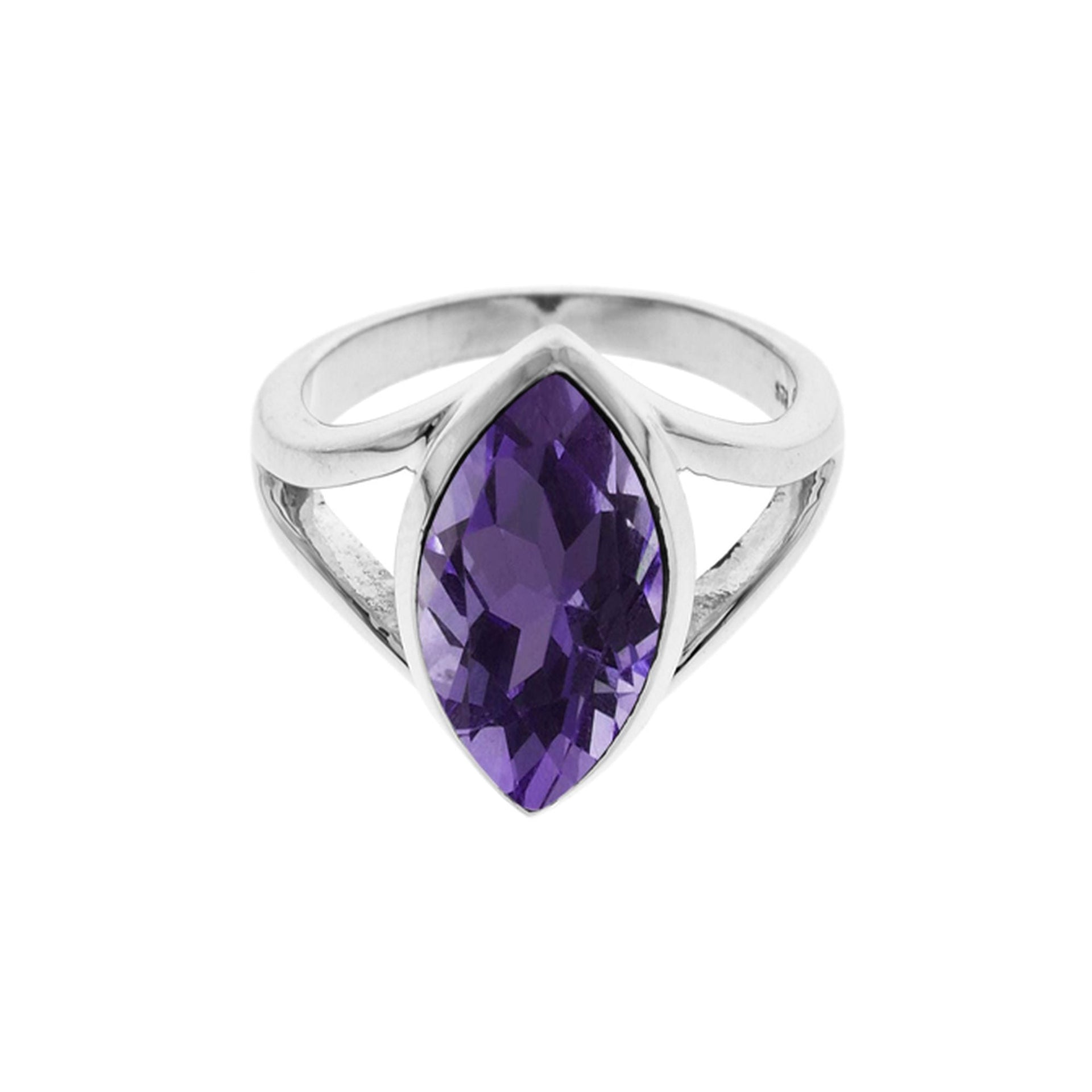 Amy marquis faceted amethyst ring