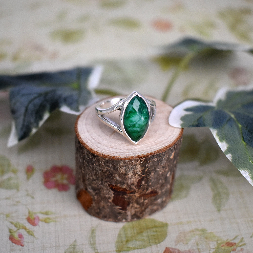 Amy marquis emerald quartz ring