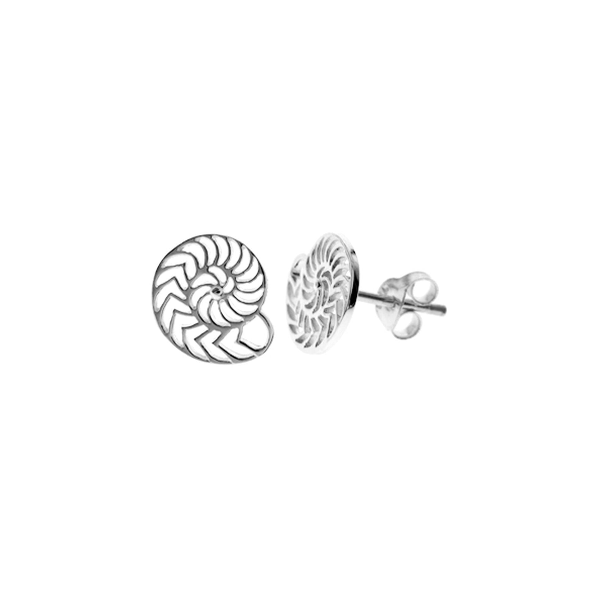 Mila cut out detailed ammonite studs
