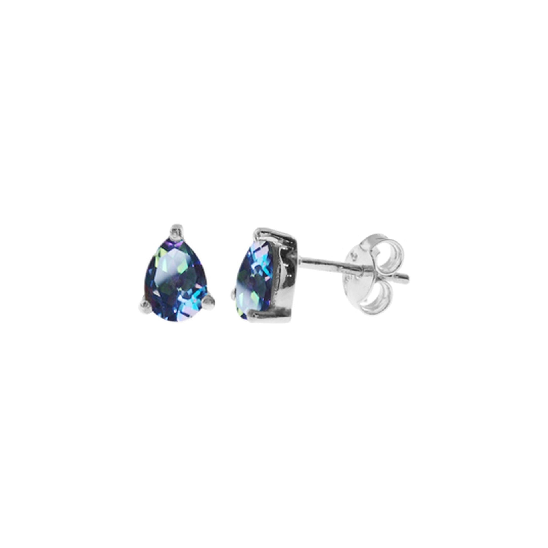 Kara teardrop mystic topaz studs