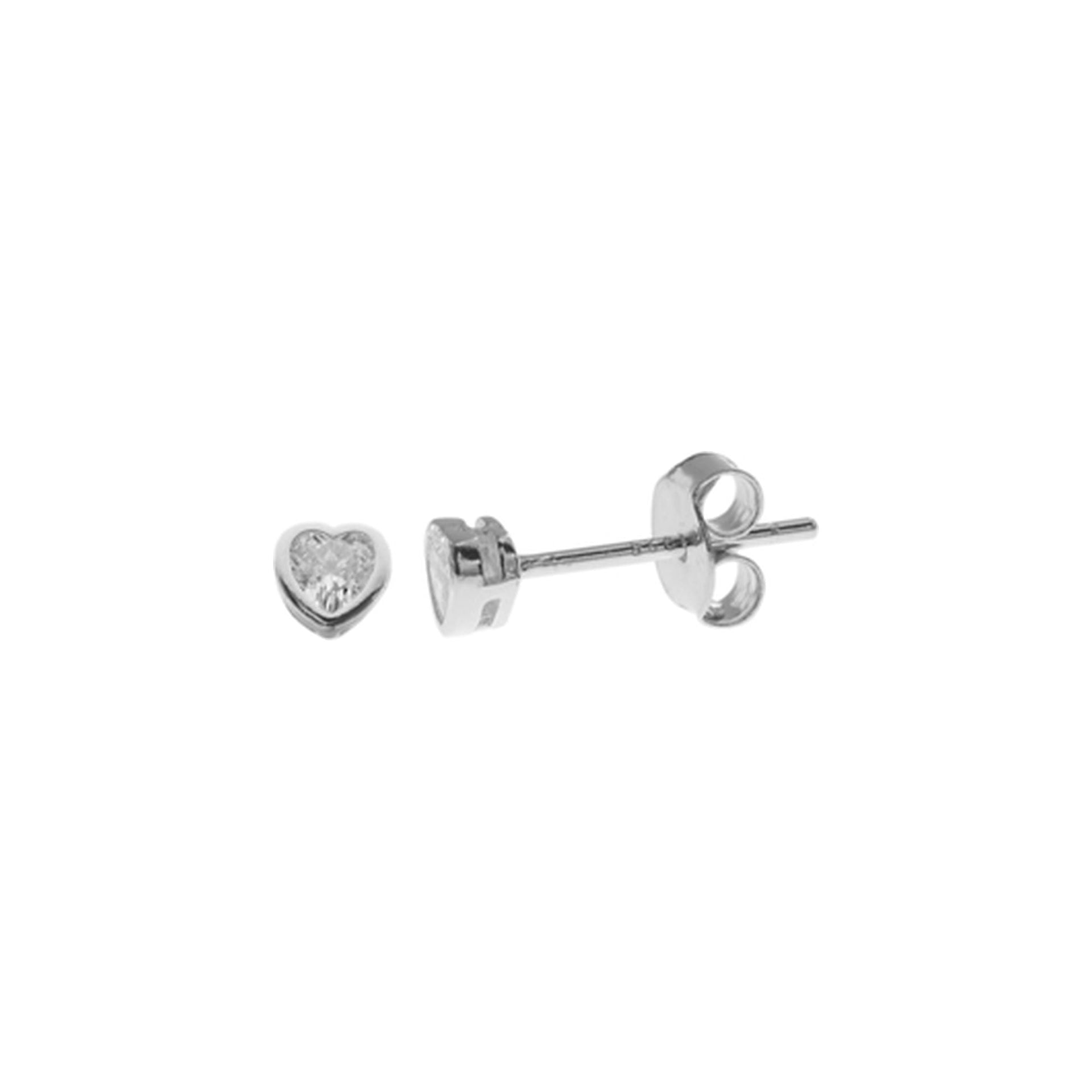 Kenzie CZ heart studs