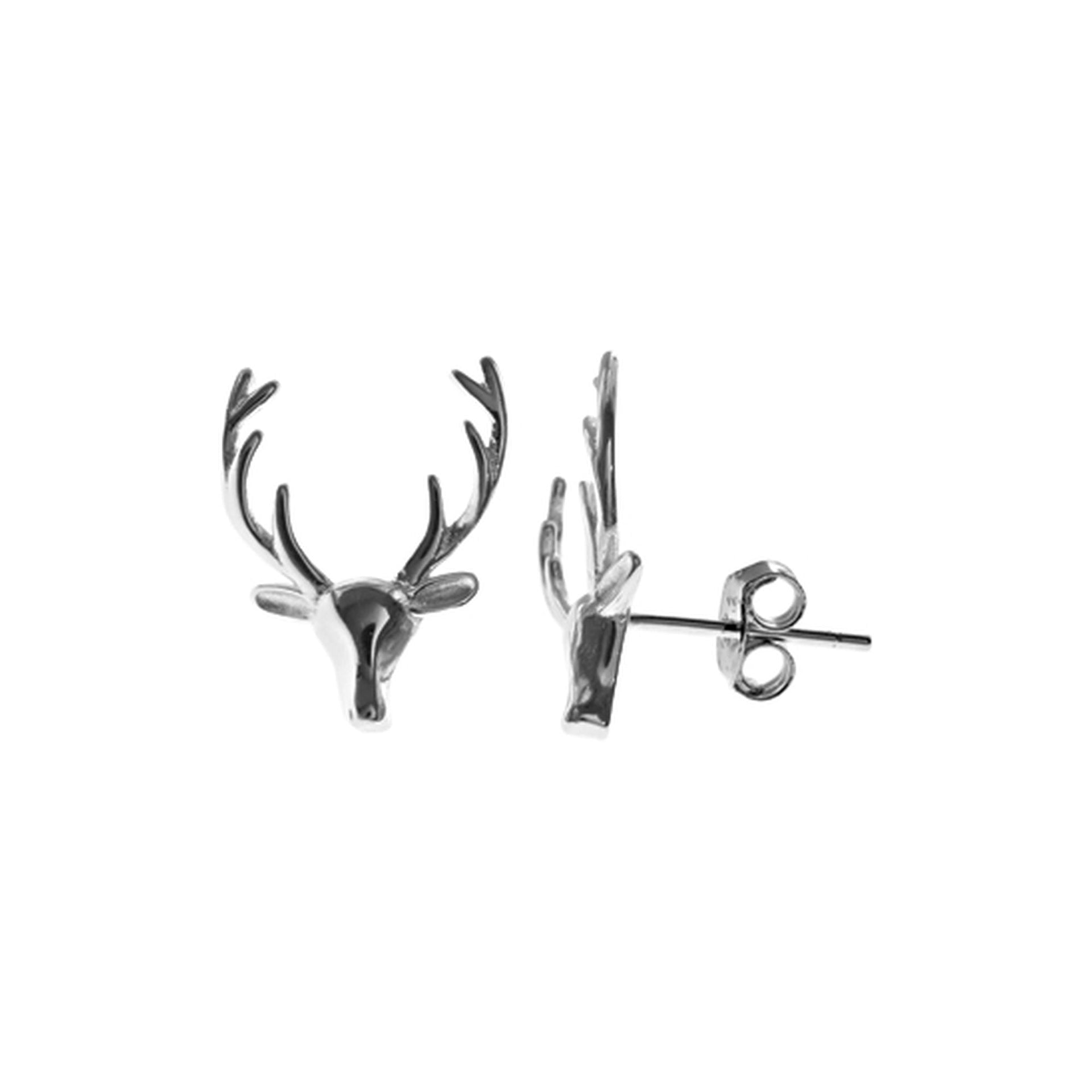 Matilda stag's head studs