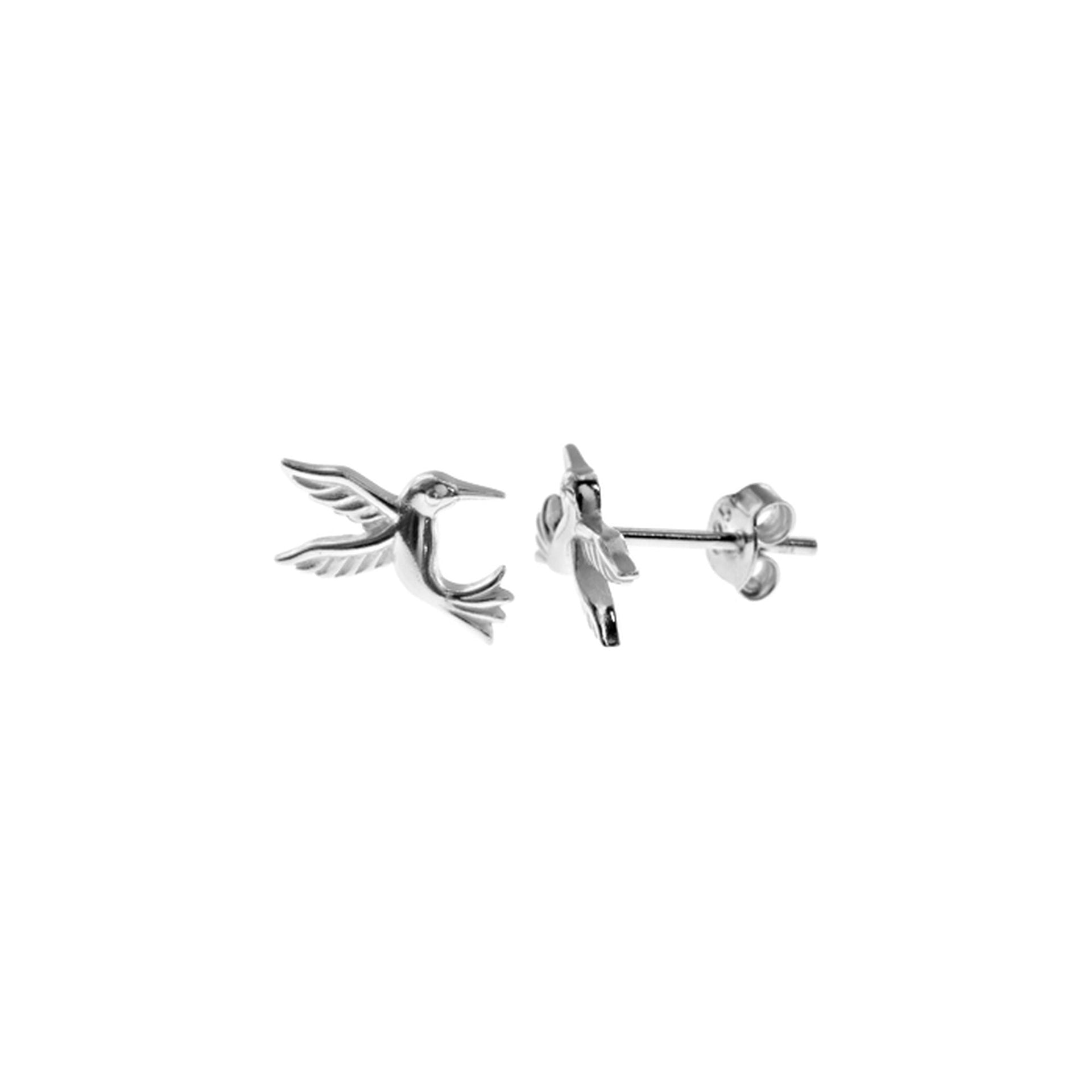 Cora hovering hummingbird studs