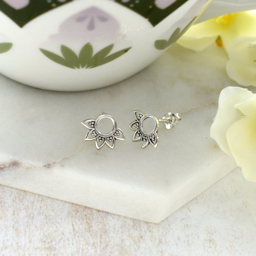 Bronwen circle boho studs