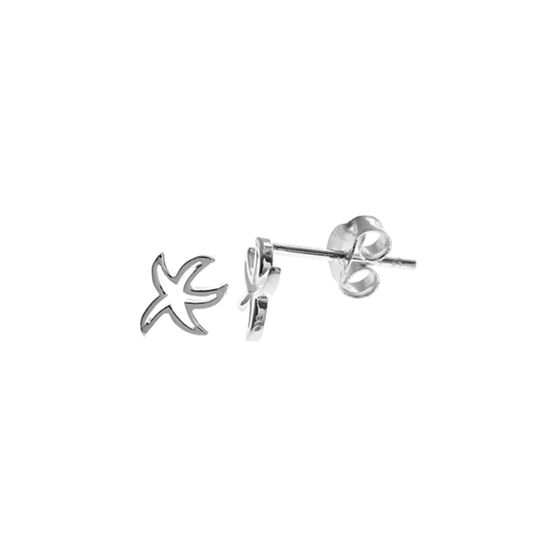 Mila open starfish silhouette studs