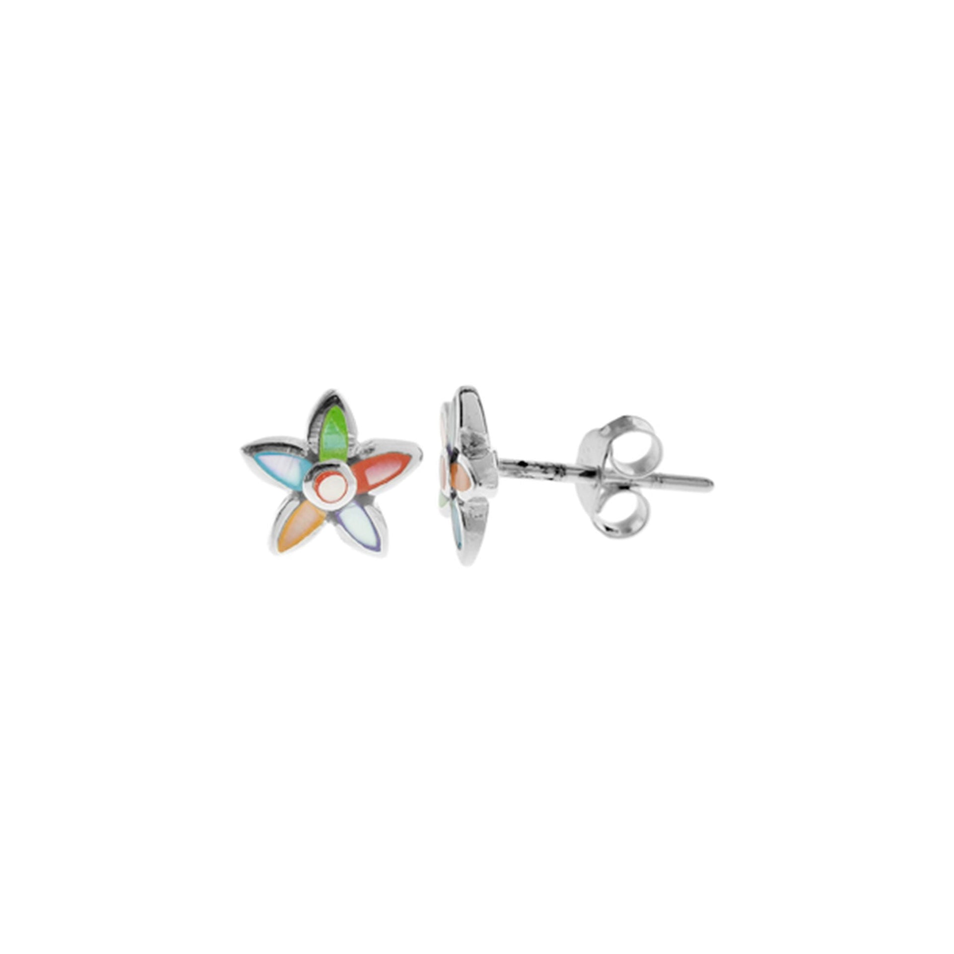 Bronwen mother of pearl dinky star studs