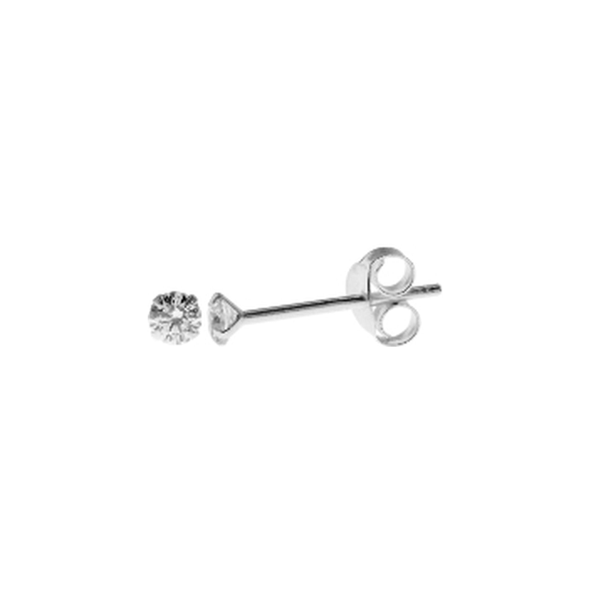 Smile claw-set clear crystal studs