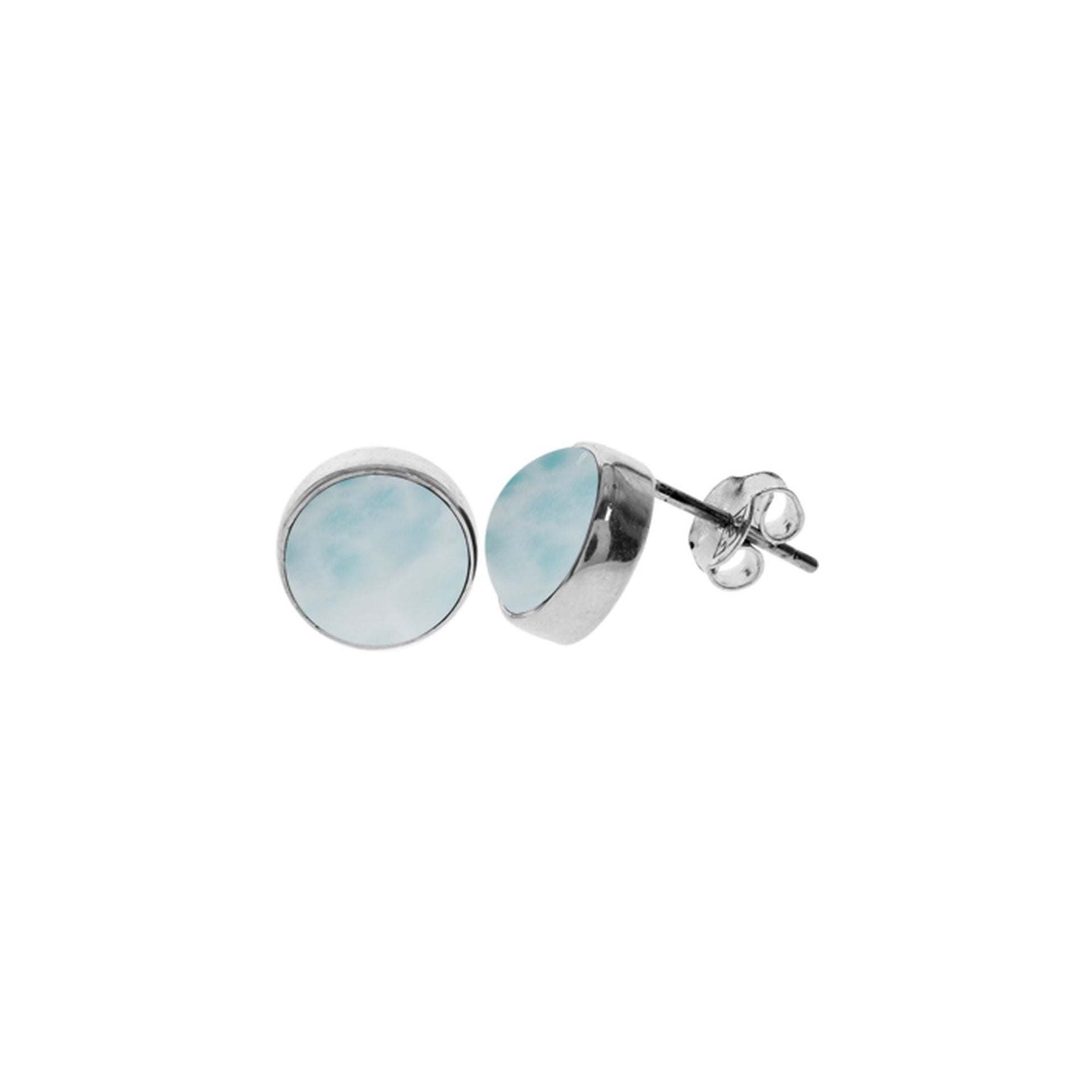Samira larimar round large round studs