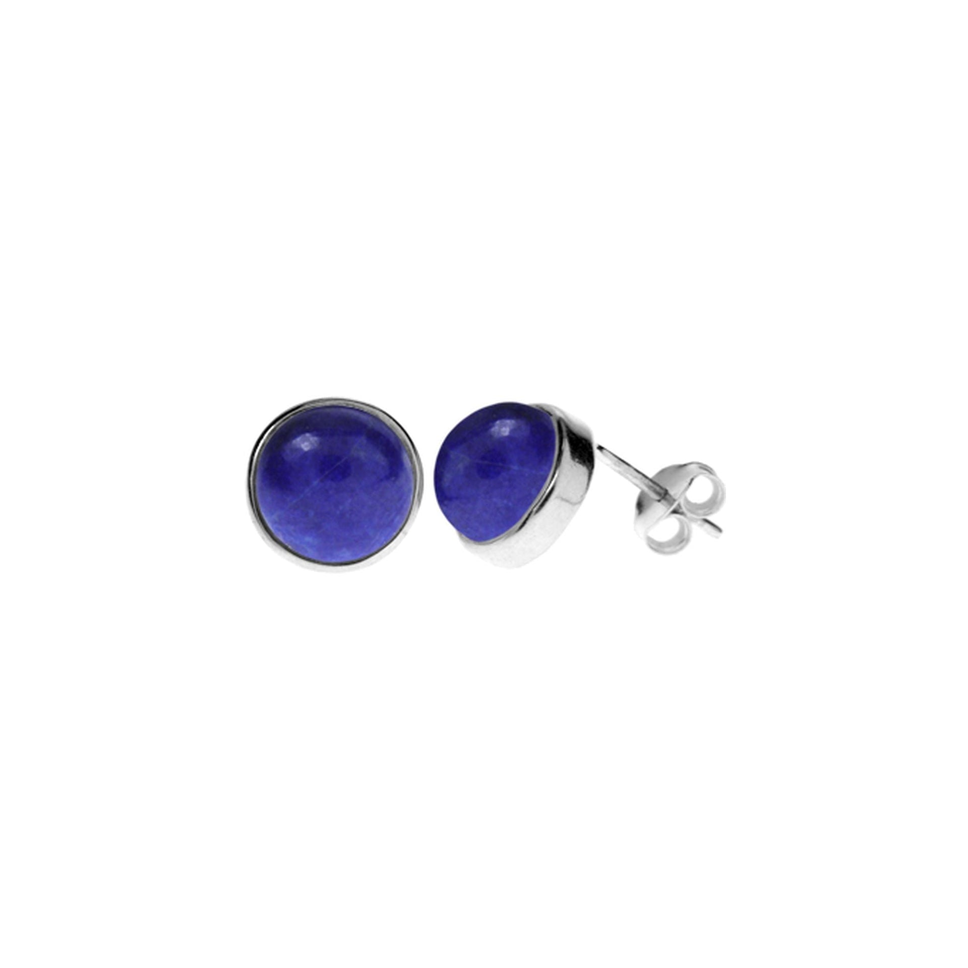 Samira lapis large round studs