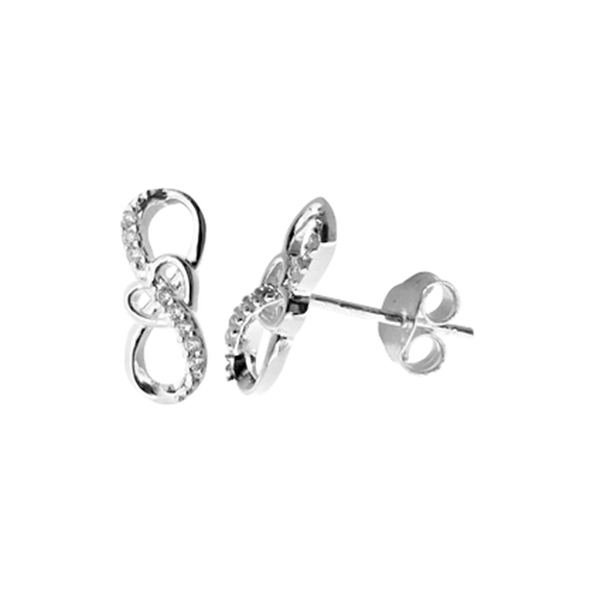 Davina infinity heart studs