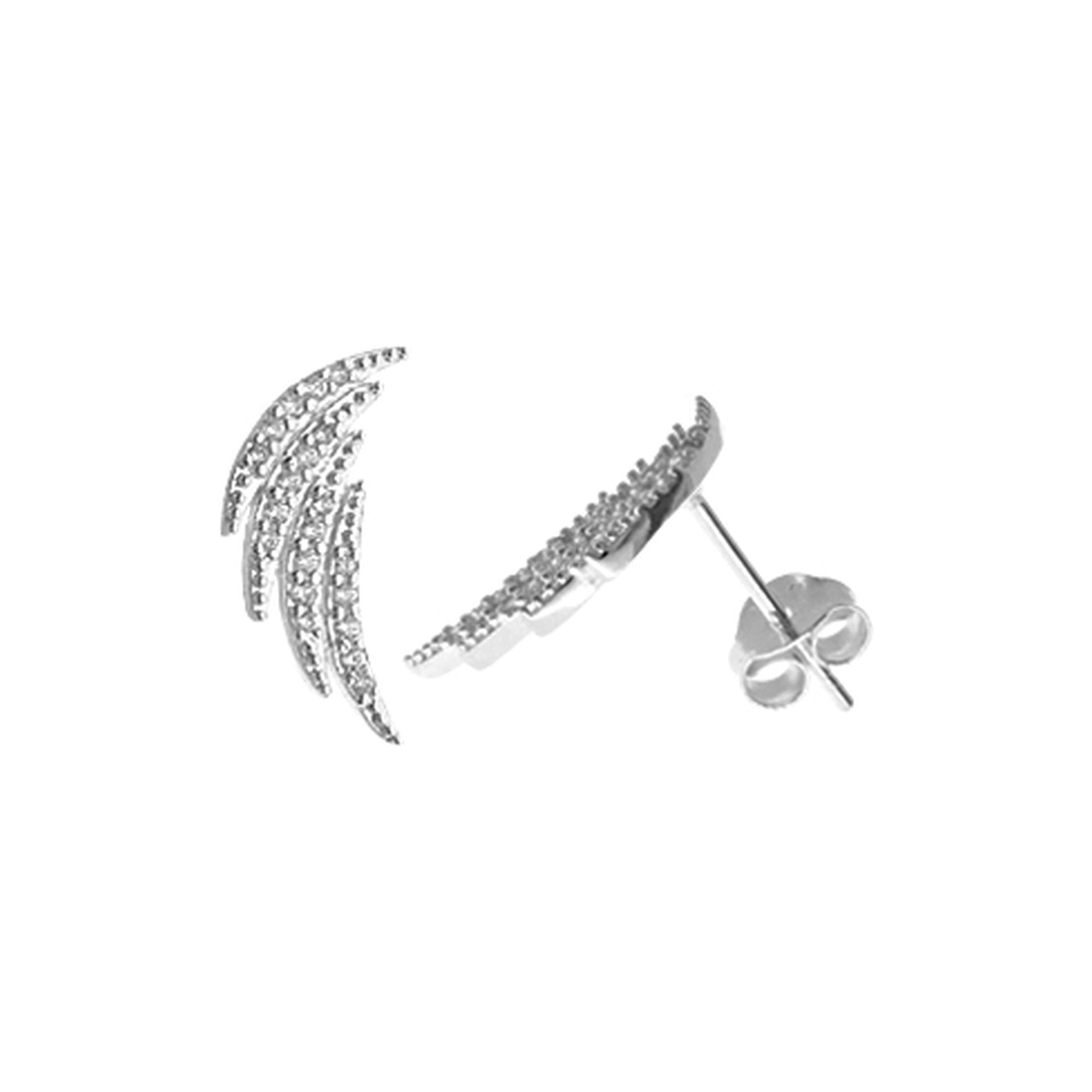 Cecilia angel wing studs