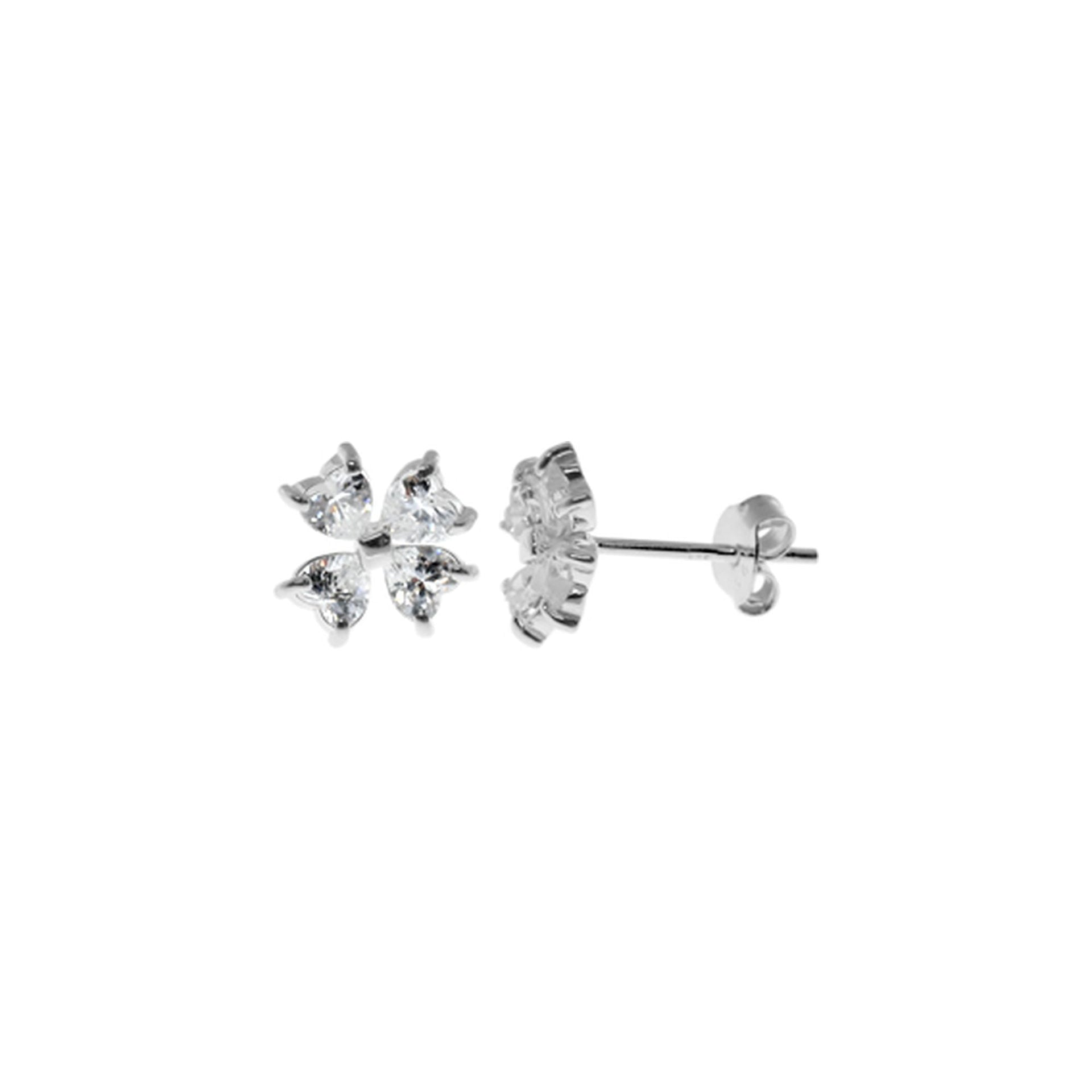 Davina four leaf clover studs