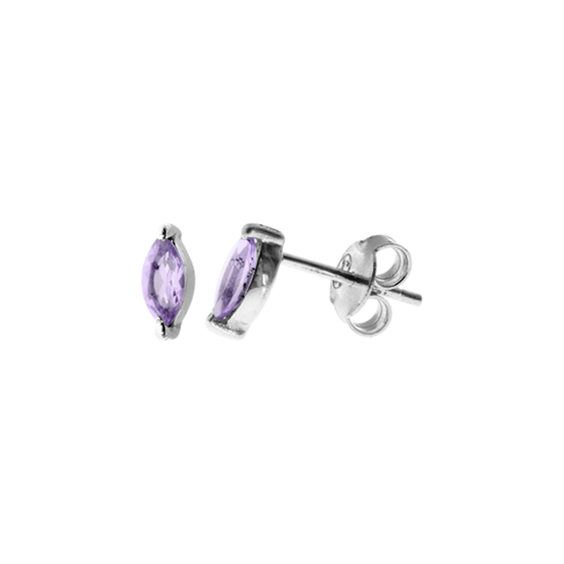 Kara marquis amethyst studs