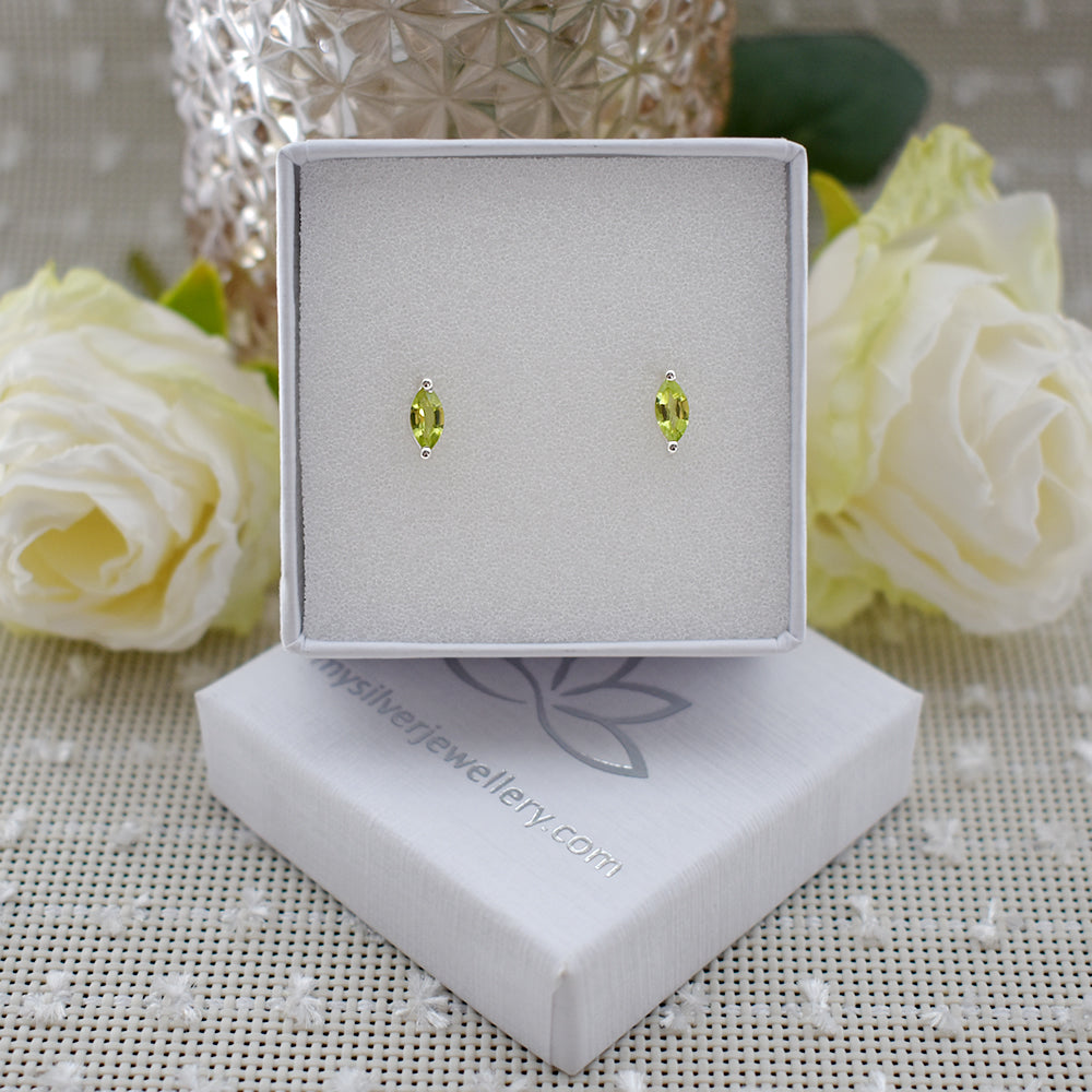 Kara marquis peridot studs