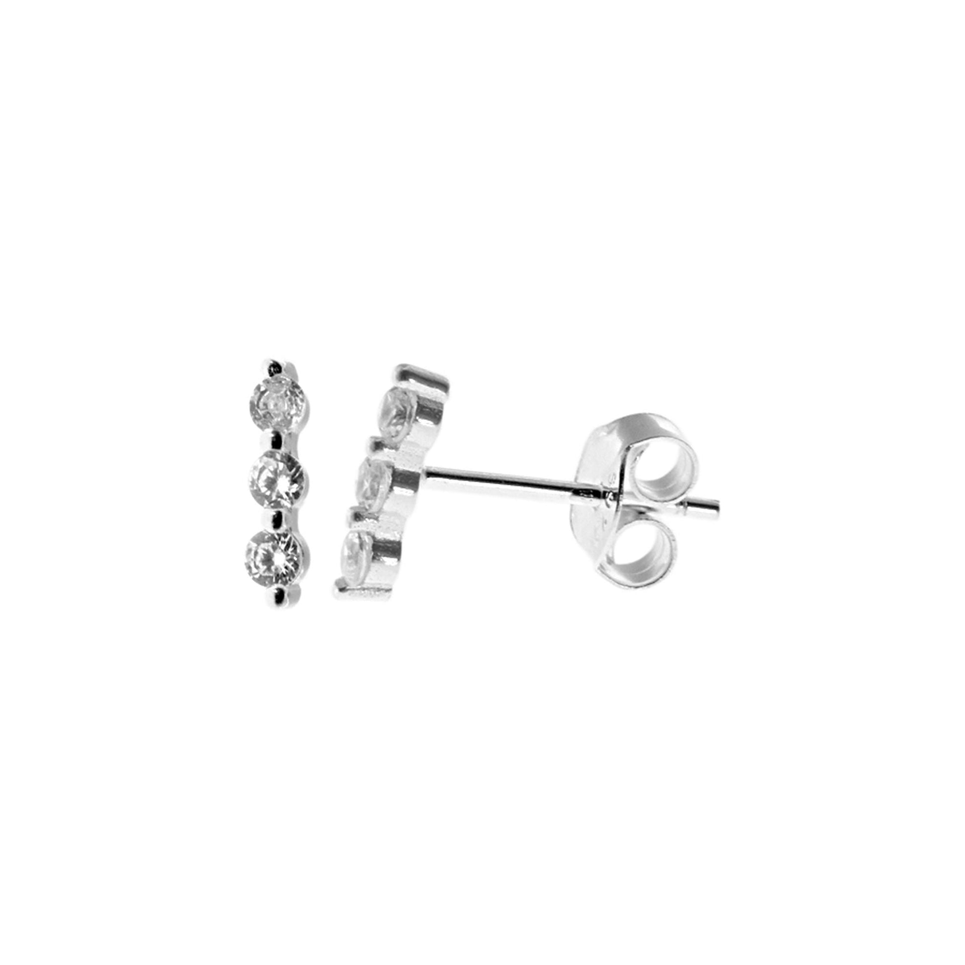 Kenzie triple sparkle studs