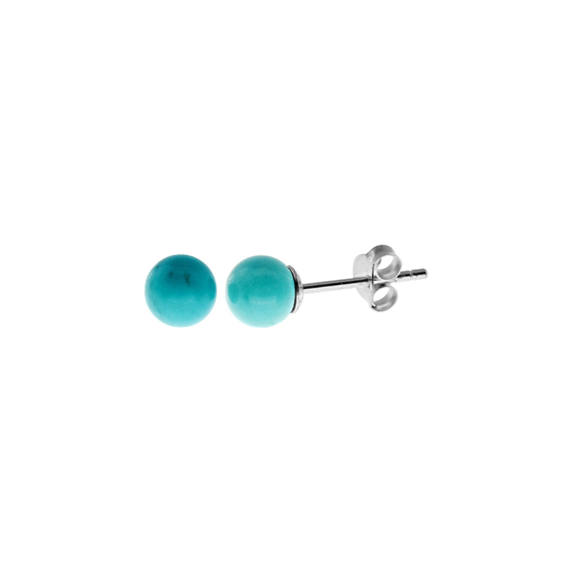 Samira turquoise sphere studs