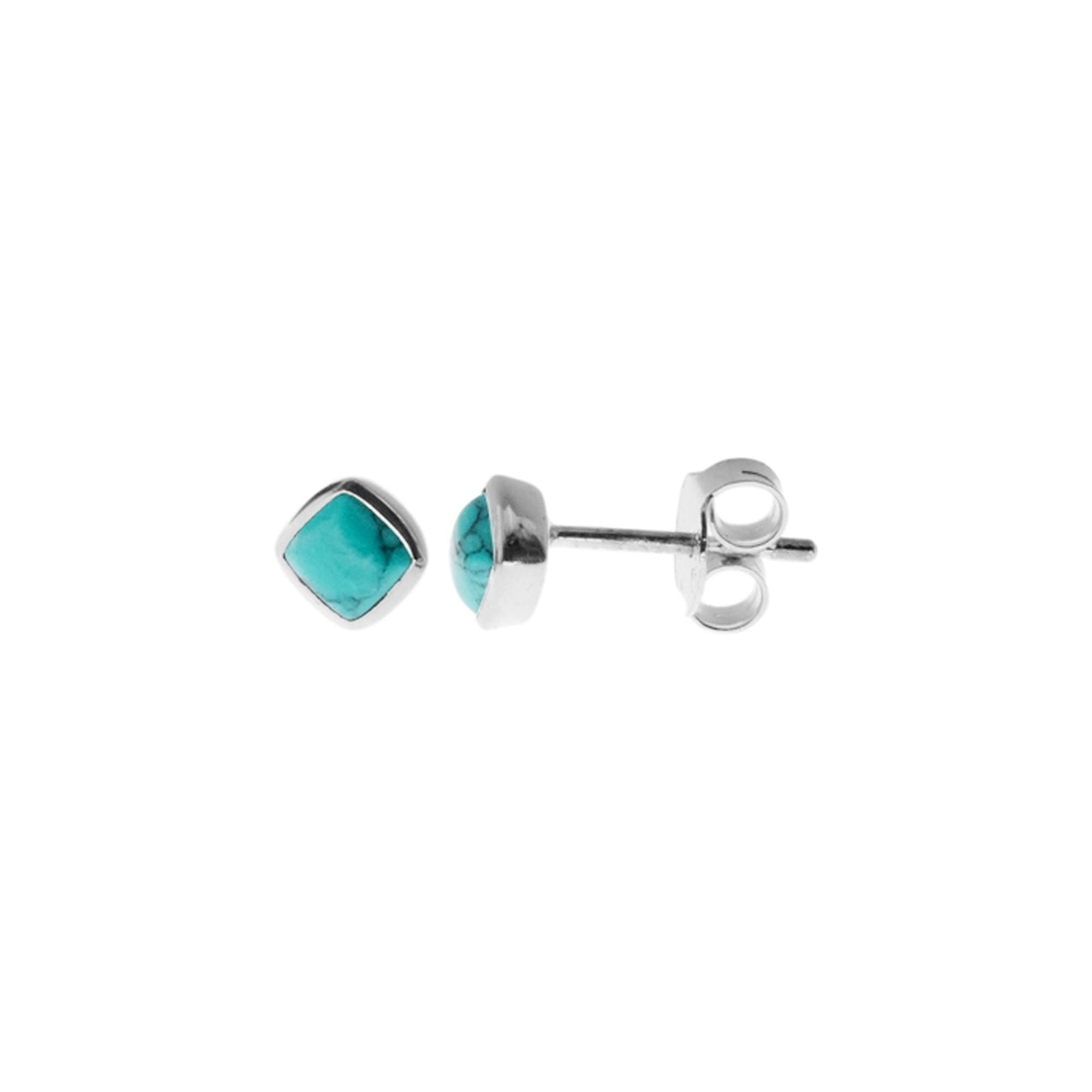 Samira dainty turquoise cushion studs