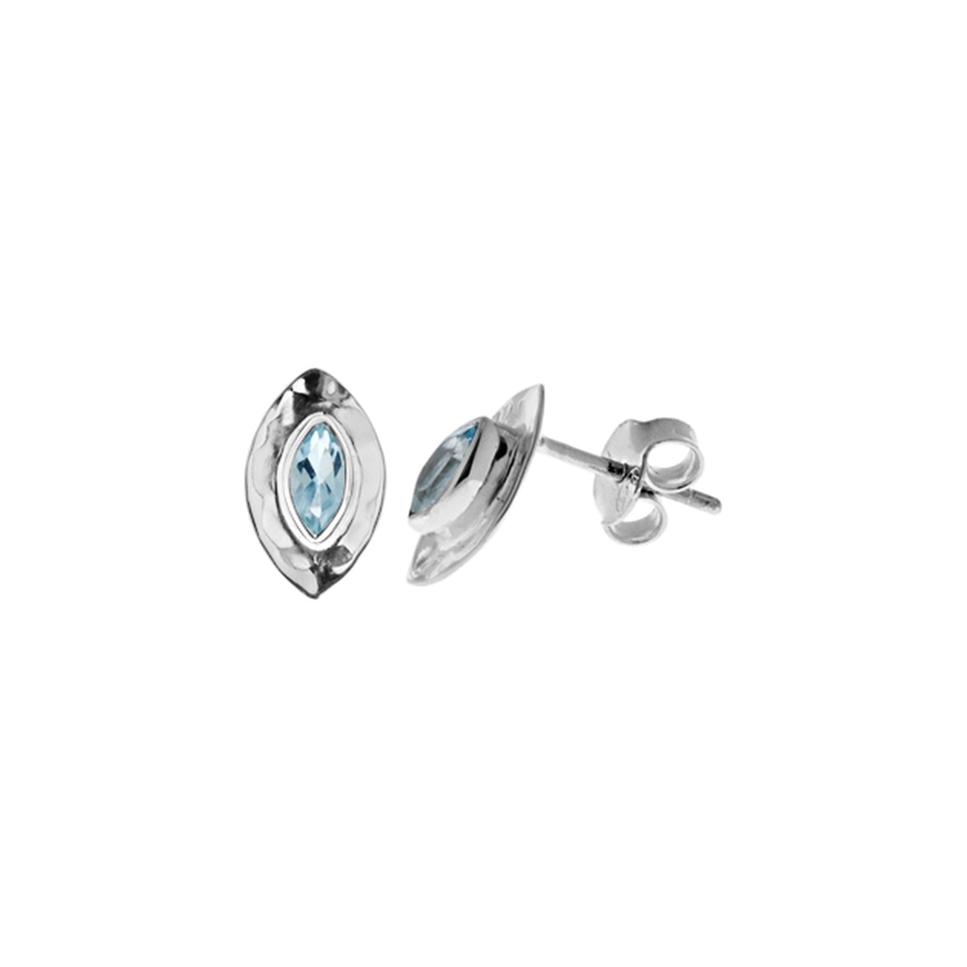 Lexi marquis blue topaz studs