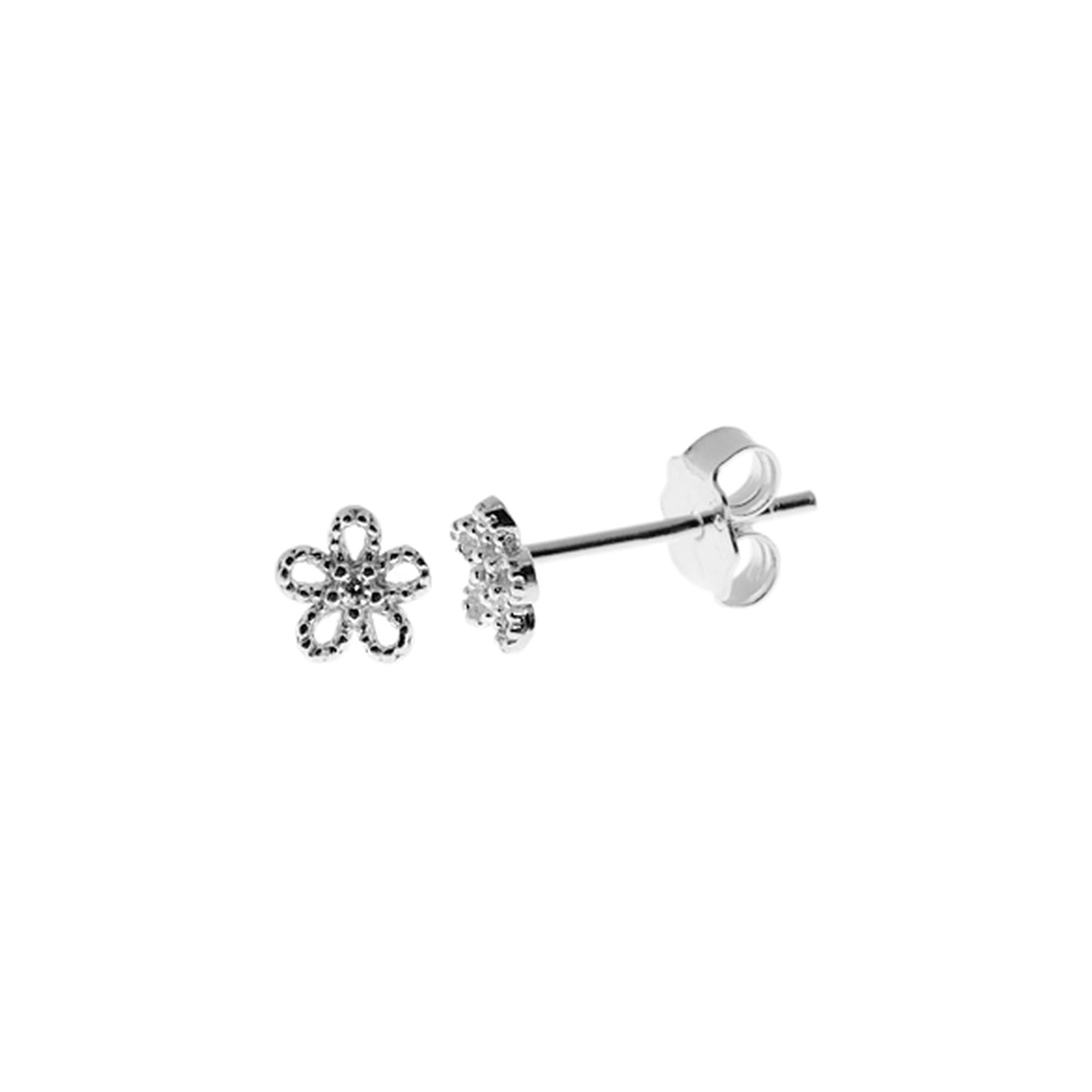 Matilda dainty flower studs with CZ