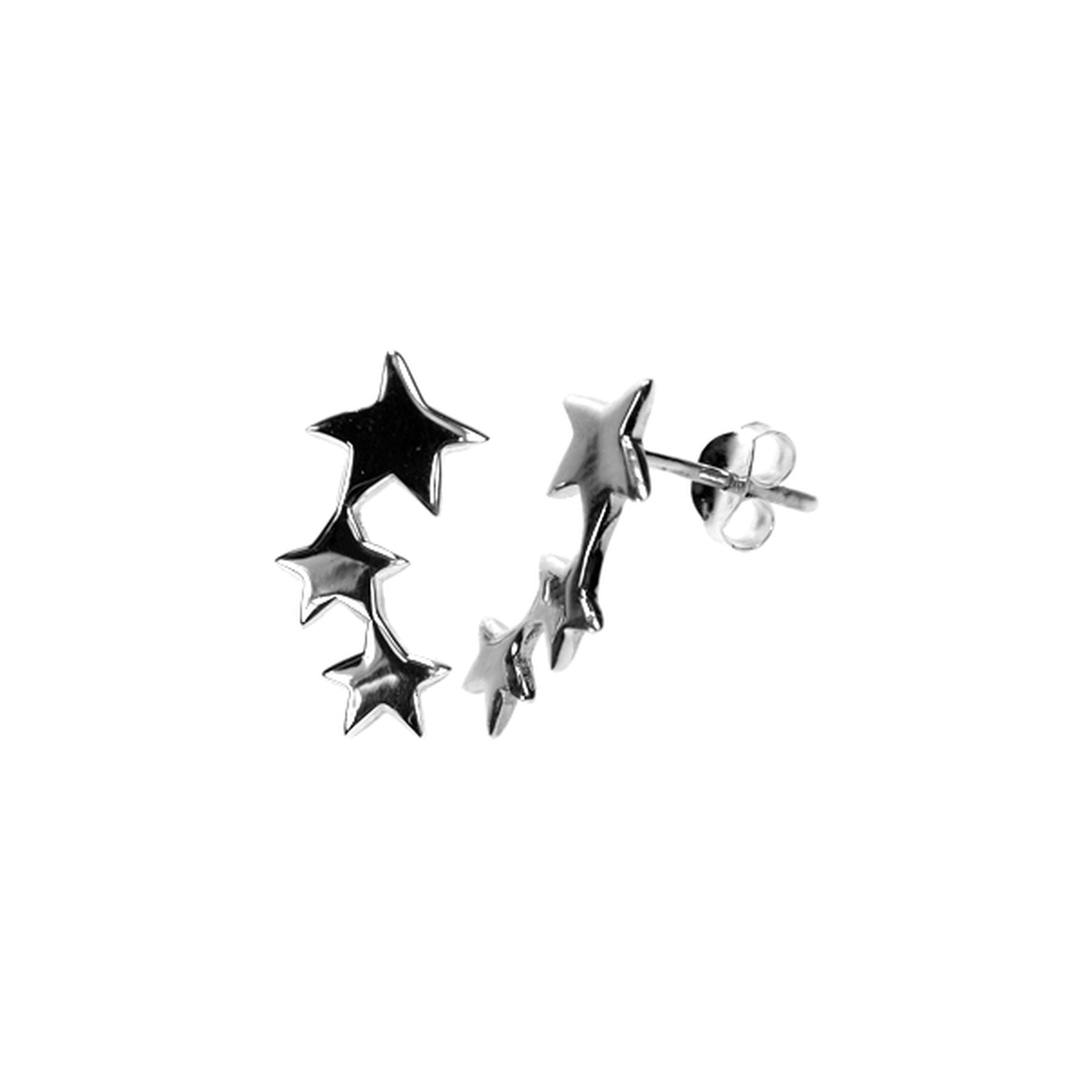 Faith triple shooting star studs