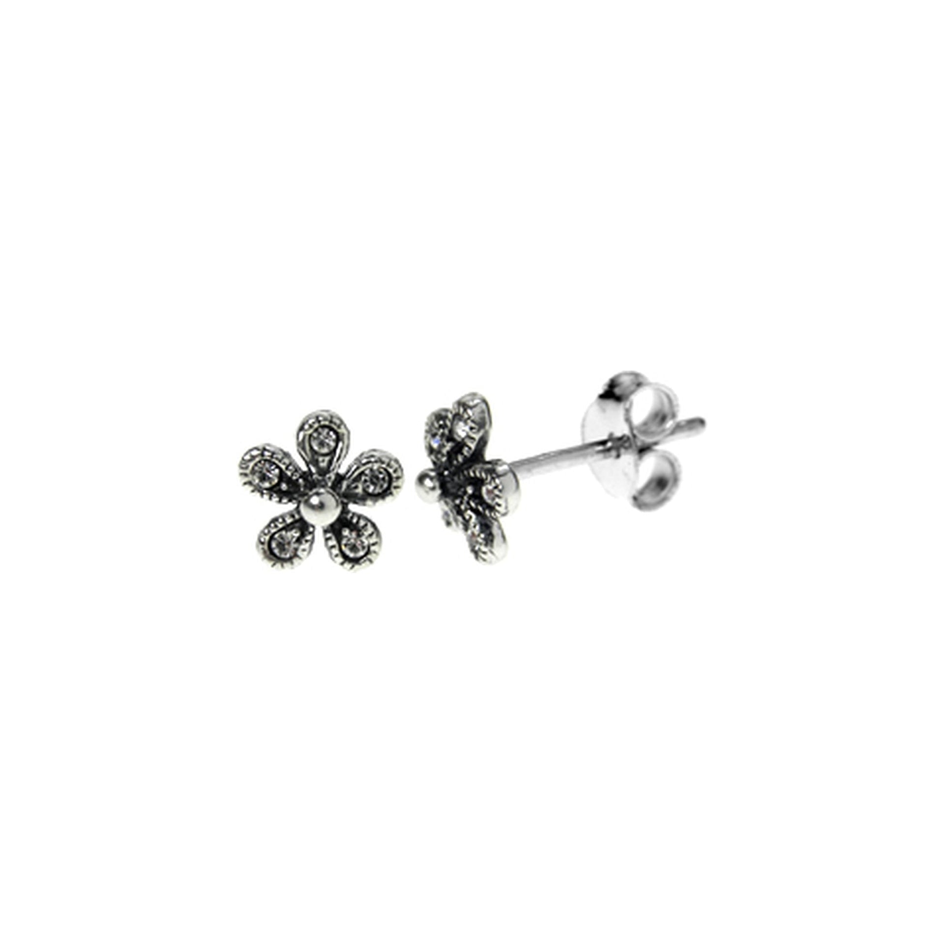 Alianna small flower CZ studs