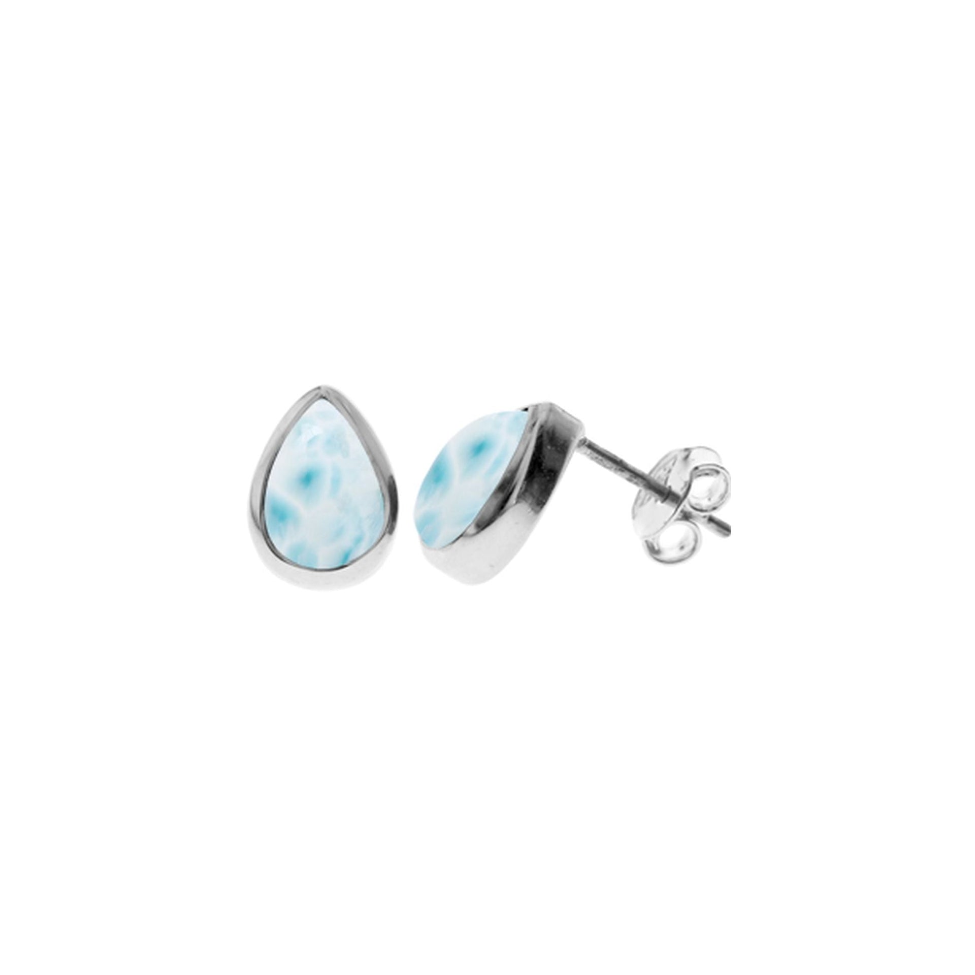 Samira larimar teardrop studs