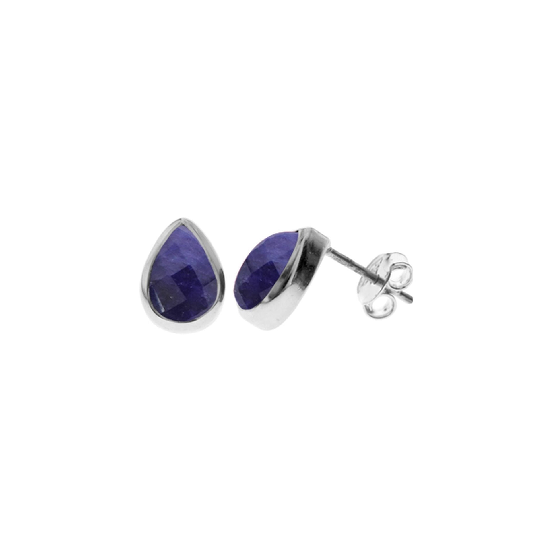 Samira sapphire quartz teardrop studs