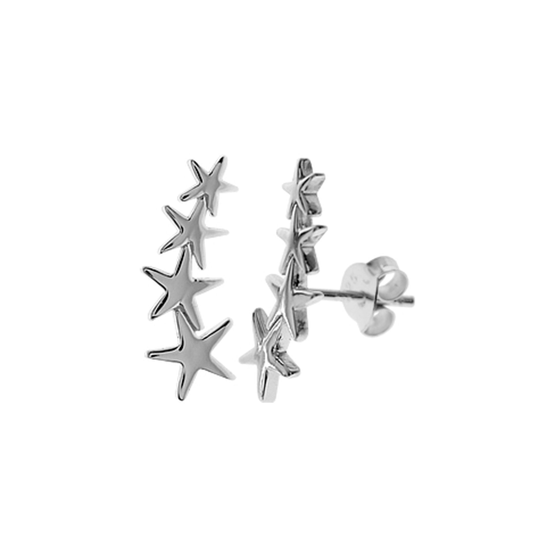 Faith quadruple shooting star studs