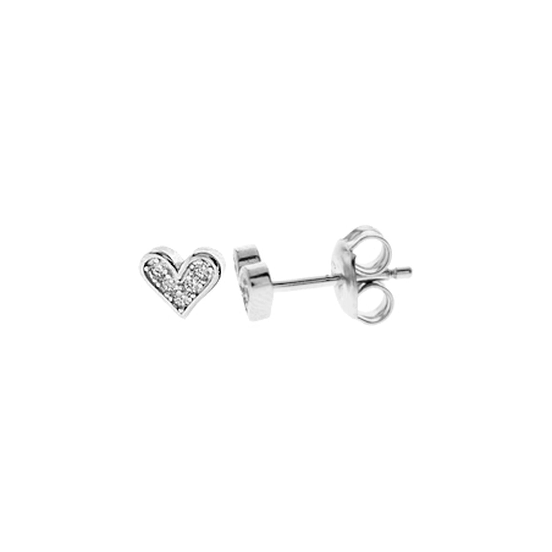 Mariah dainty CZ heart studs