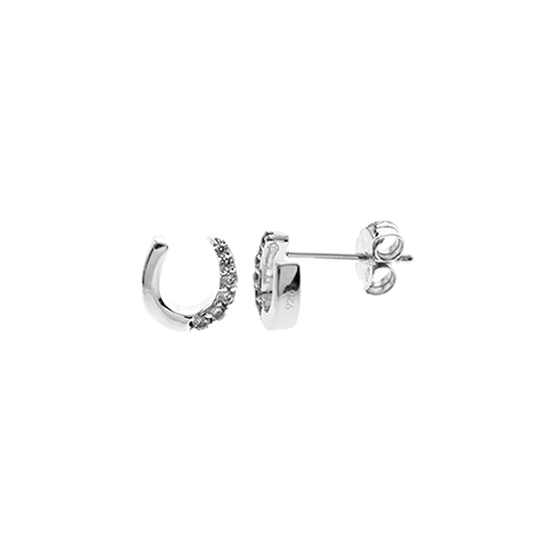 Cavelli horseshoe sparkle studs