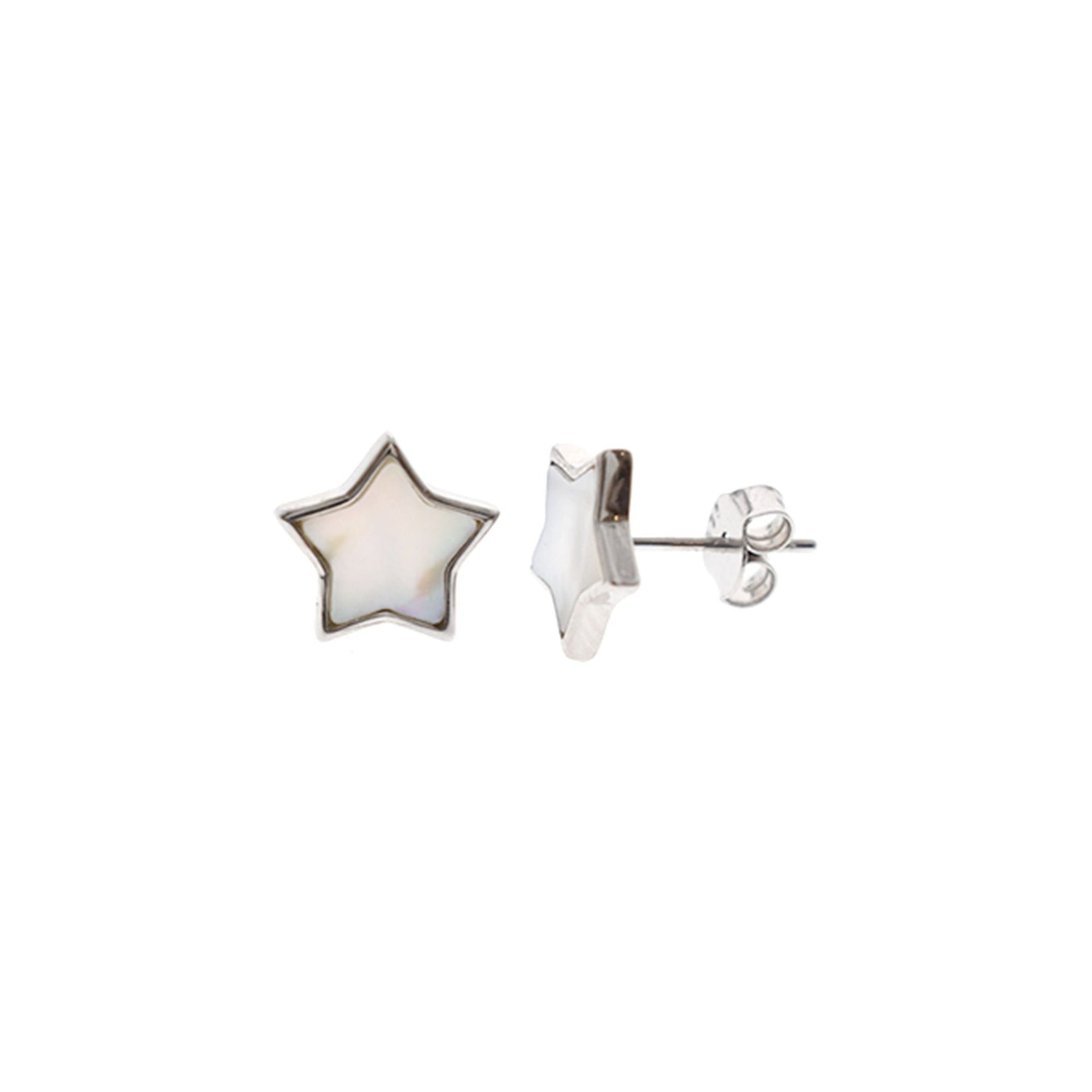 Bronwen inlaid mother of pearl star studs
