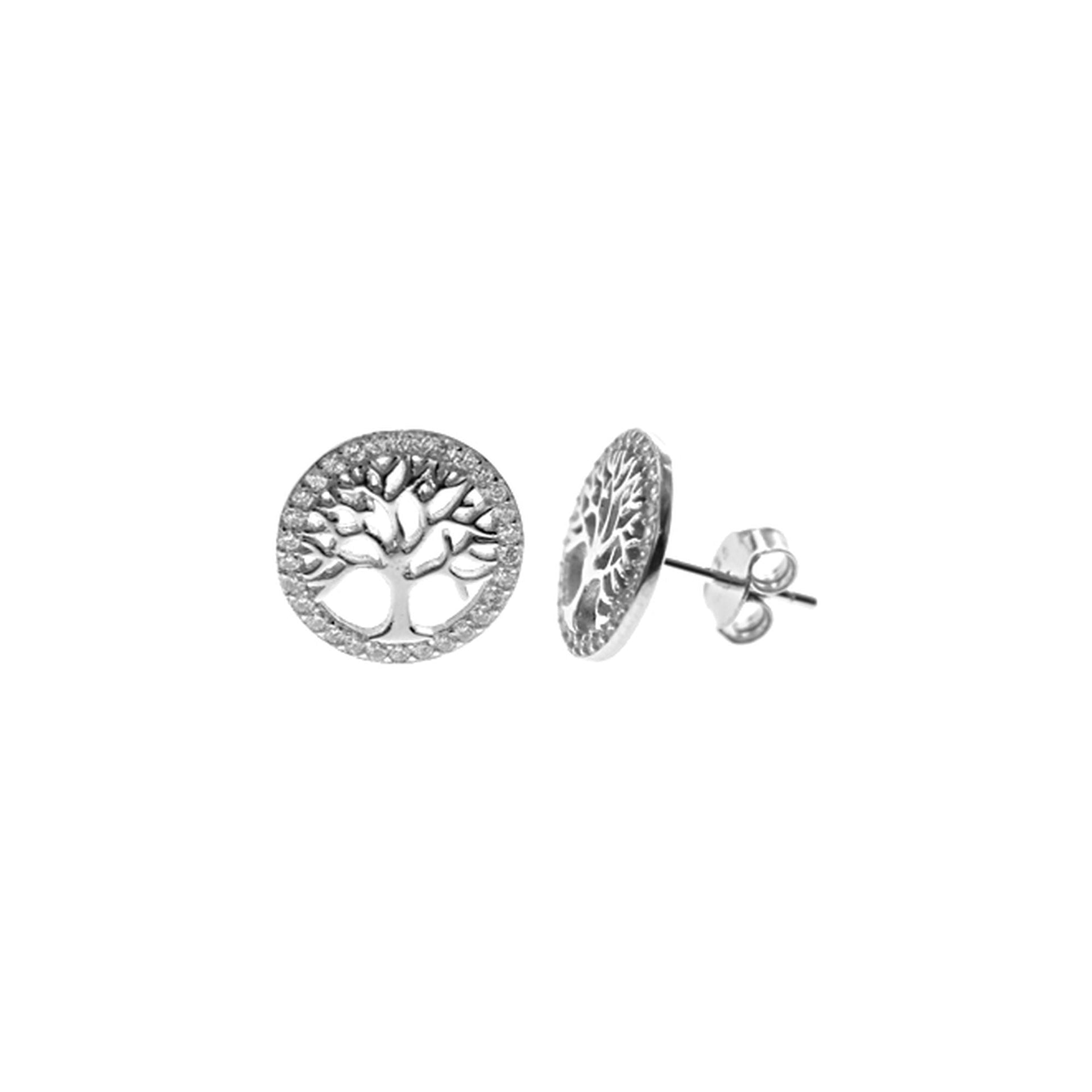 Alianna tree of life CZ studs