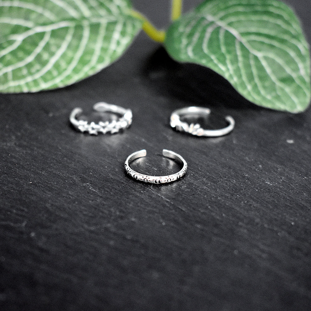Catalina sun and moon toe ring