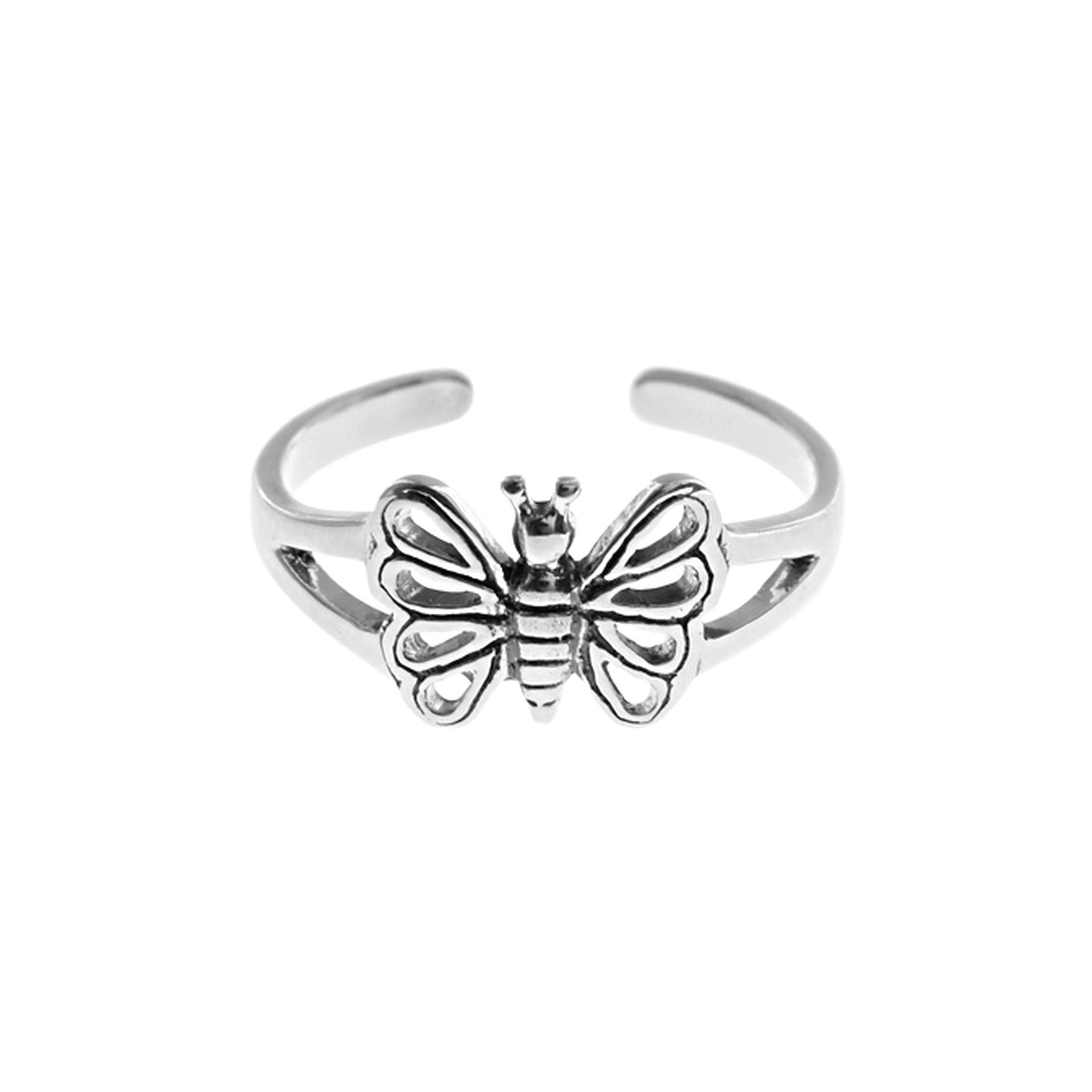 Matilda butterfly toe ring
