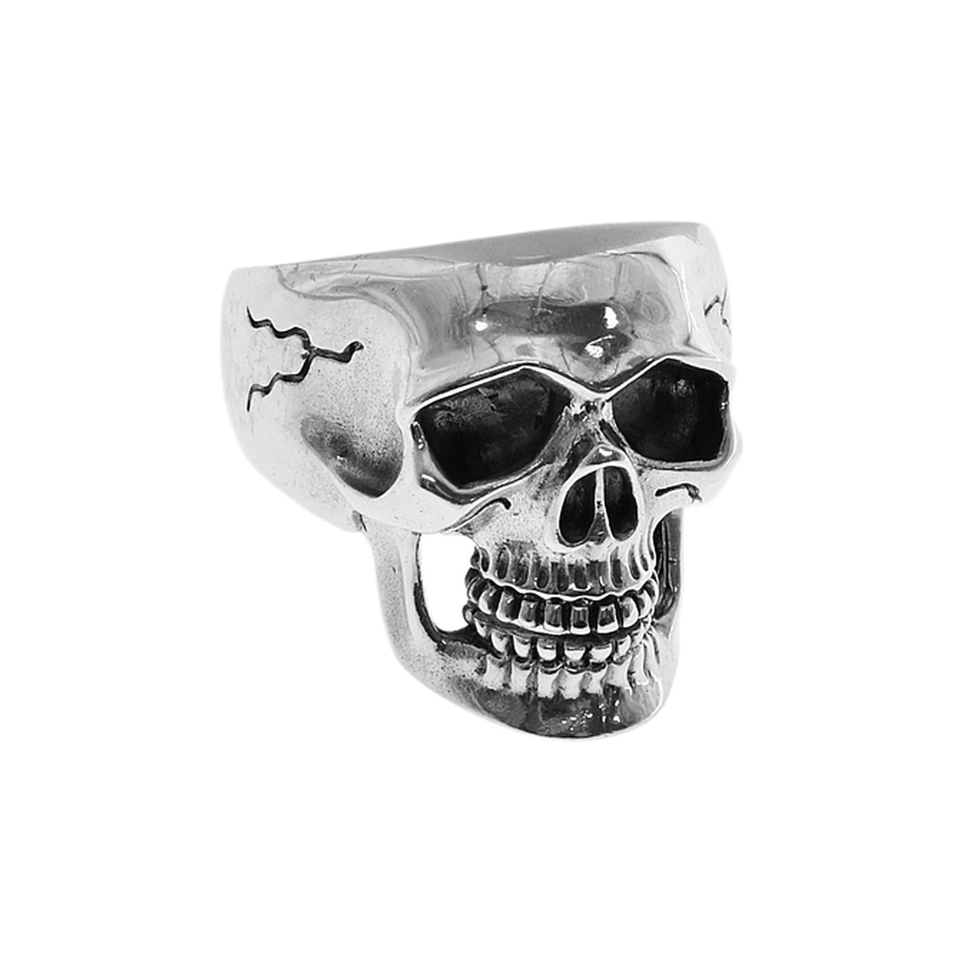 Harley plain large skull ring