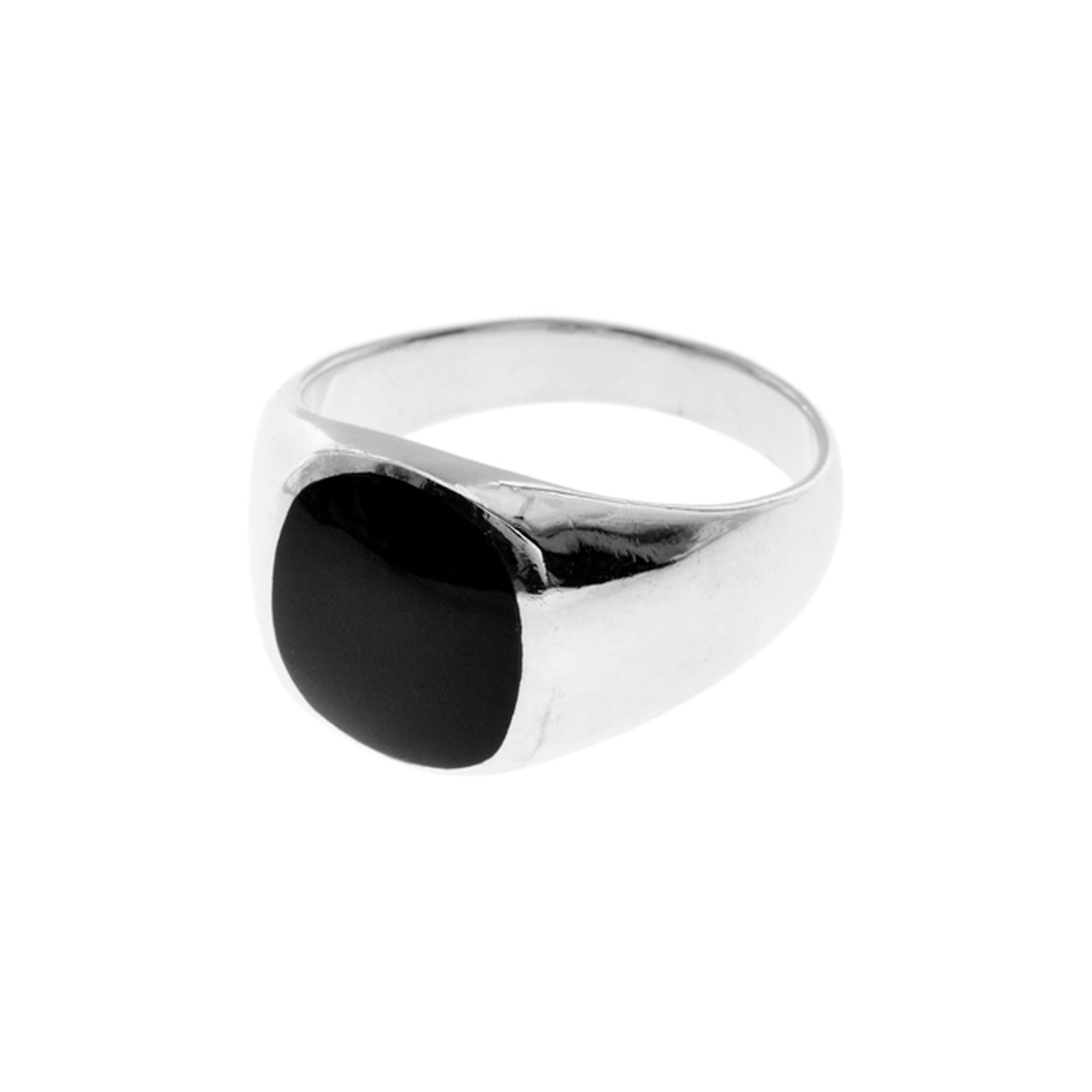Harley 12mm squircle black onyx signet ring