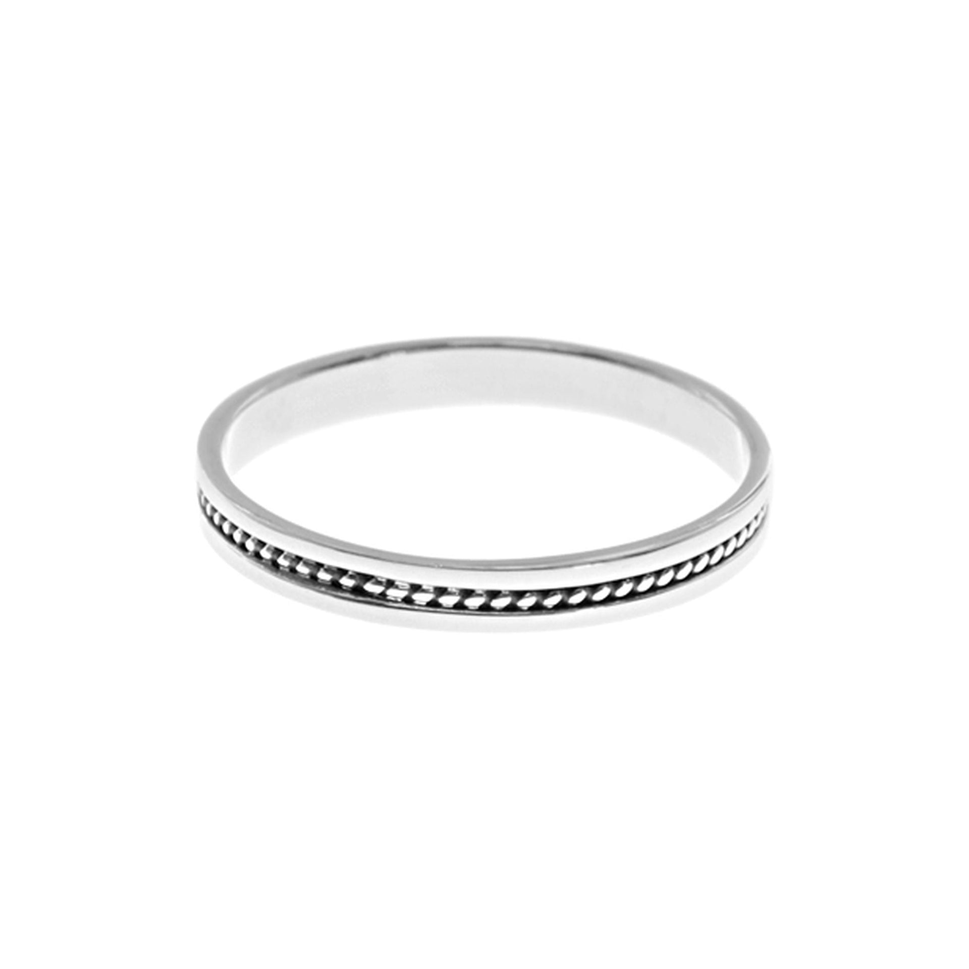 Harley three layer fine rope twist ring (xl sizes)