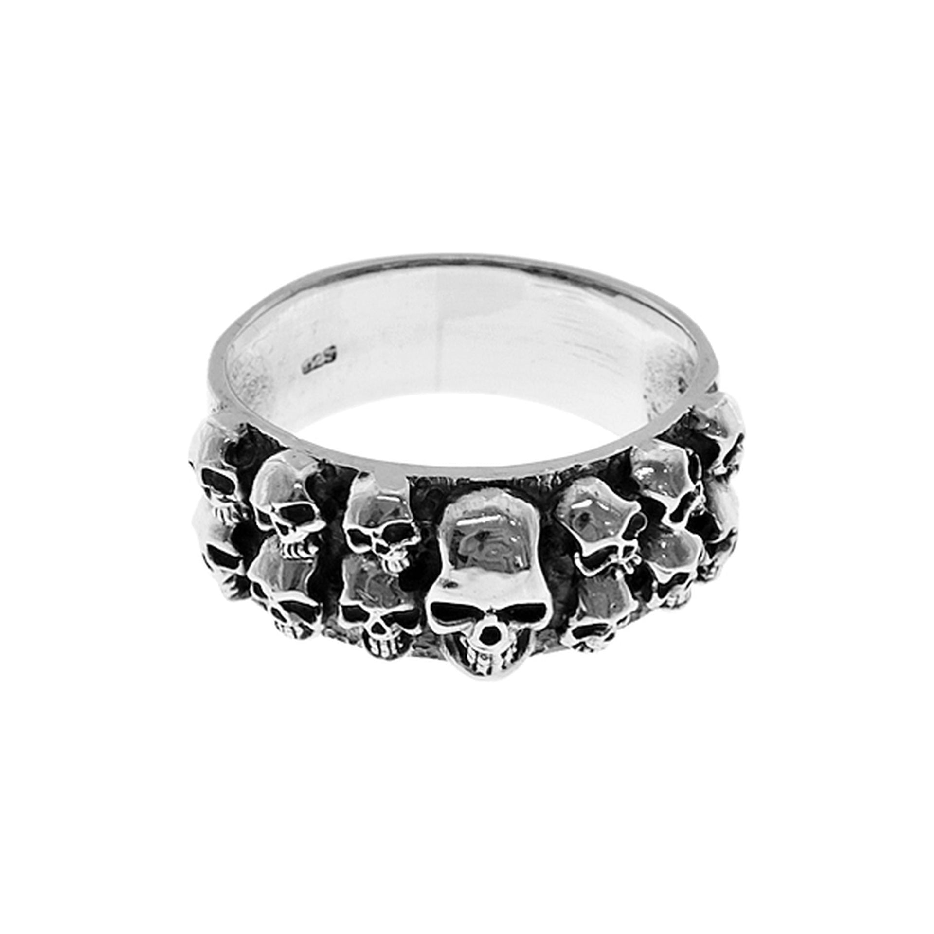 Harley grouped skull ring